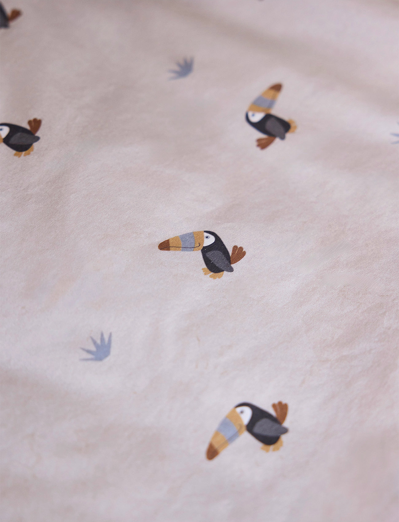OYOY MINI Toucan Bedding - Junior, 100X140;45X 40 cm, Beige, Søvntid > Sengesæt, Børn