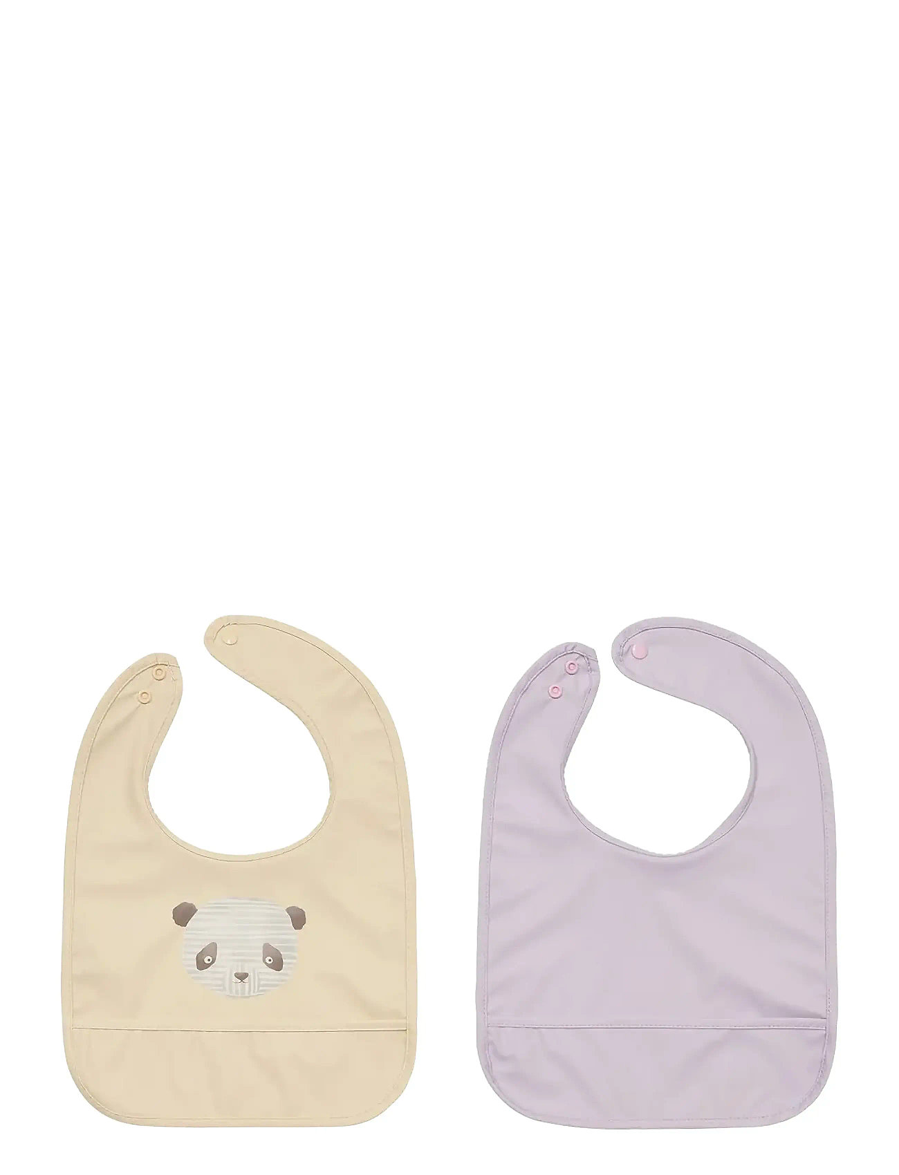 OYOY MINI Lun Lun Panda Bib - Pack Of 2 Beige - One Size - Kinder