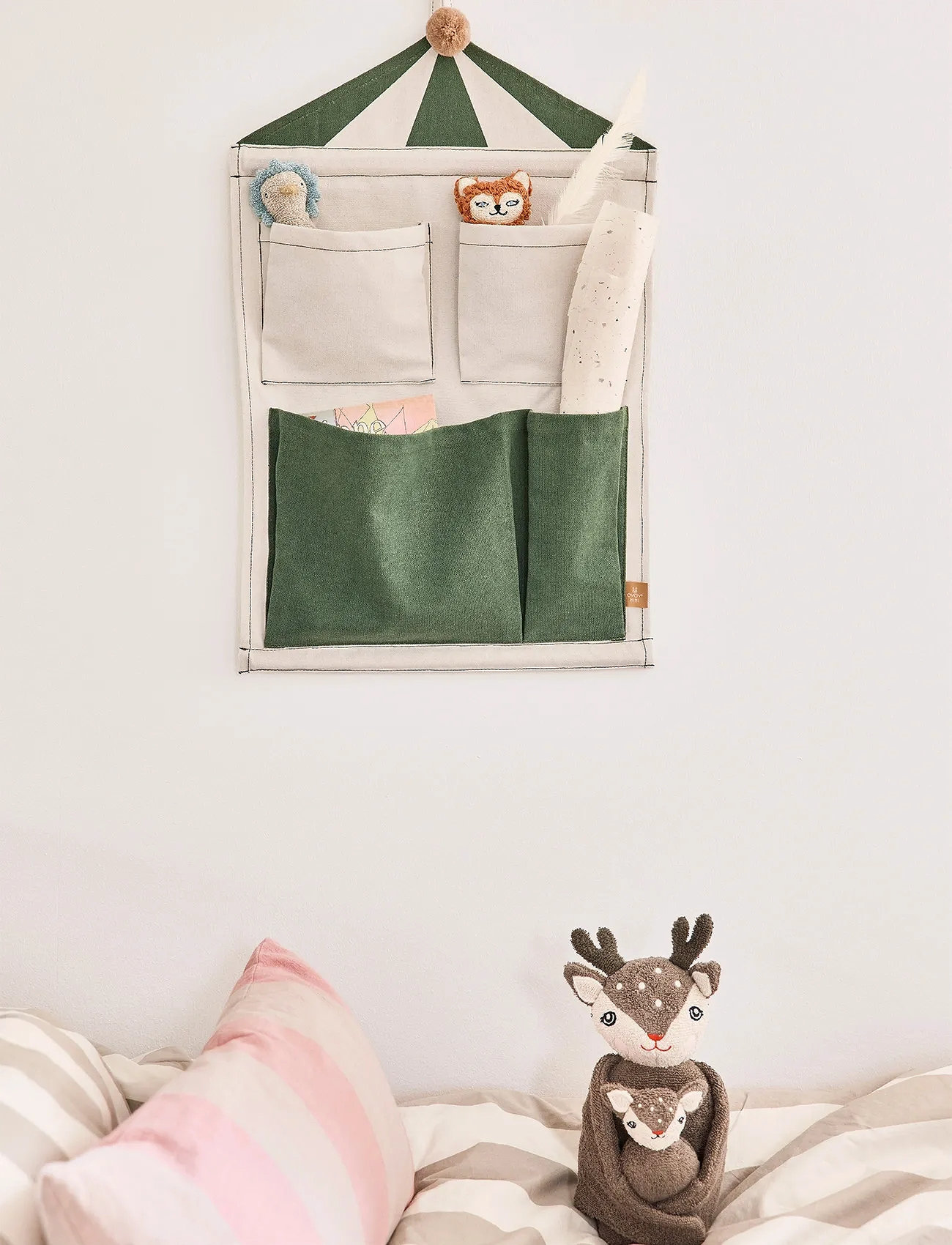 OYOY MINI Circus Wall Storage 2, One Size, Cream, Opbevaring > Knager Og Bøjler, Børn