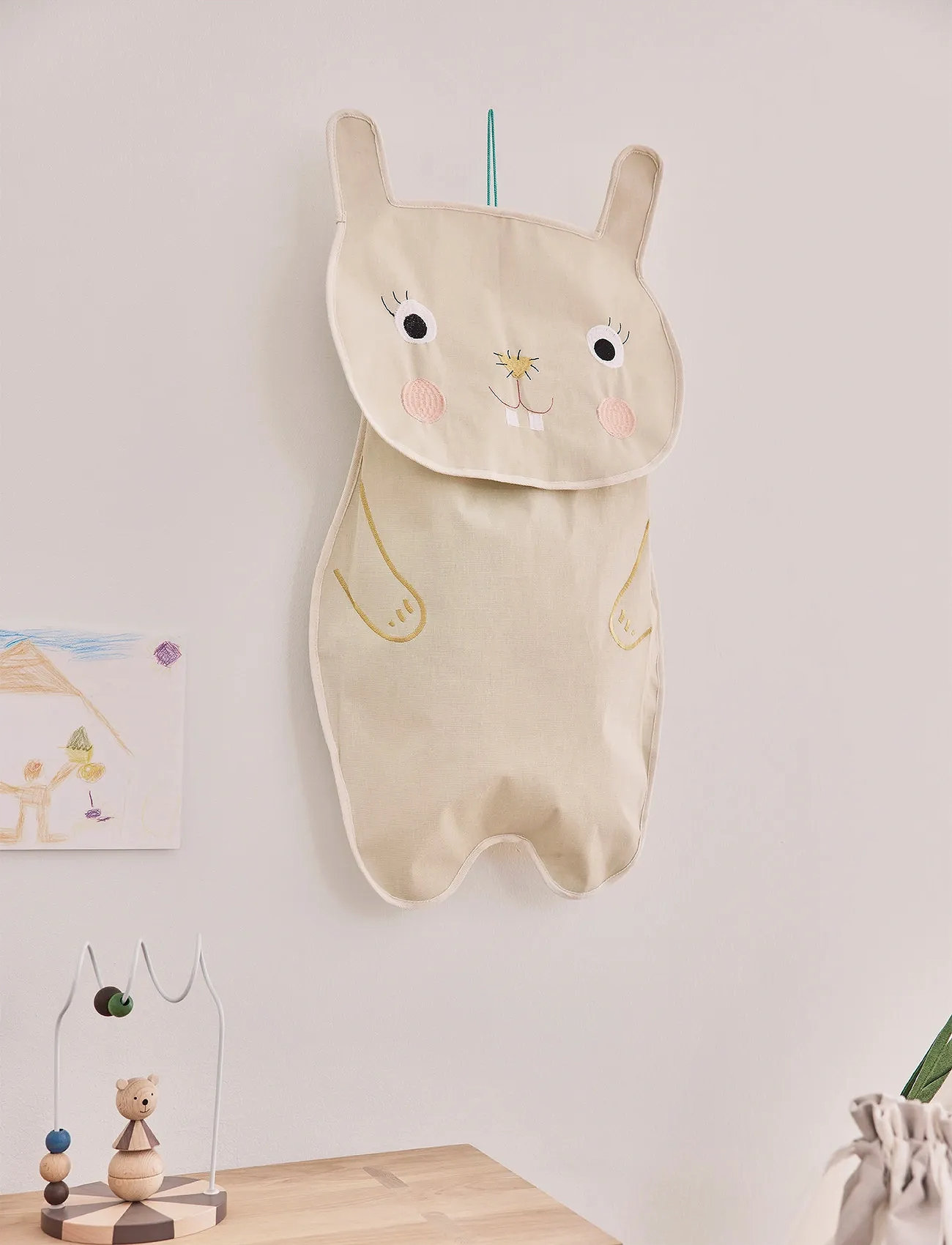 OYOY MINI Darling Rabbit Wall Storage, One Size, Beige, Opbevaring > Opbevaringskurve, Børn