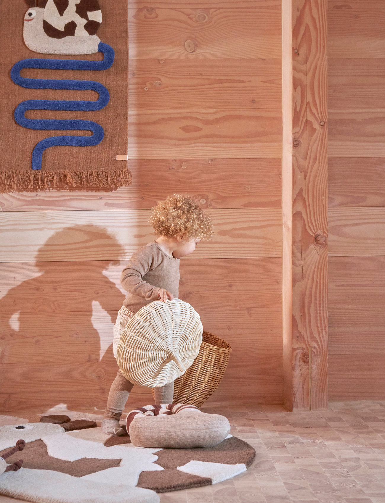 OYOY MINI Sally Snail On The Way Wall Rug, One Size, Multi/patterned, Indretning Til Børn > Vægdekorationer, Børn