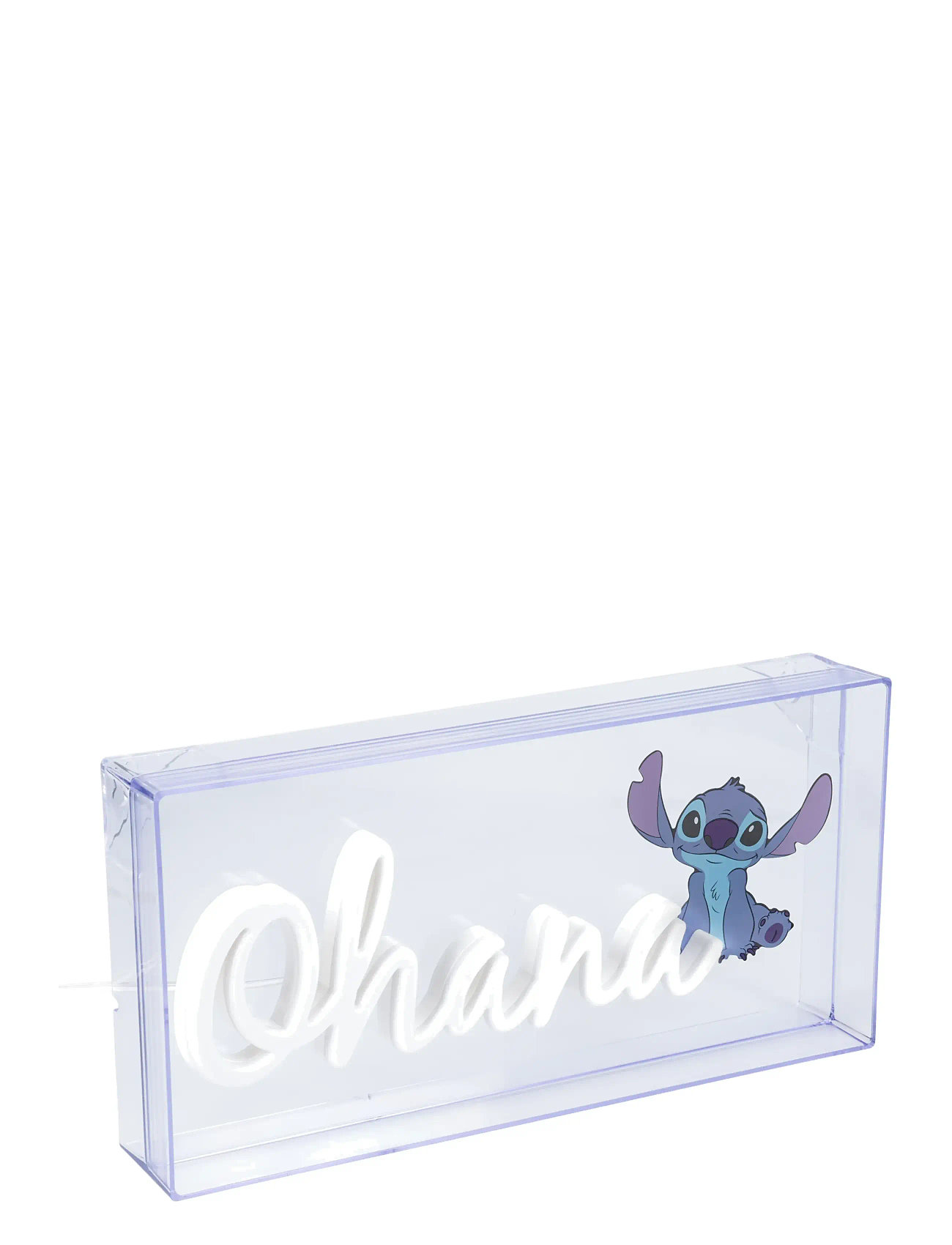 Paladone Stitch Ohana Led Neon Light, H:15.5 cm, White, Belysning > Lamper, Unisex
