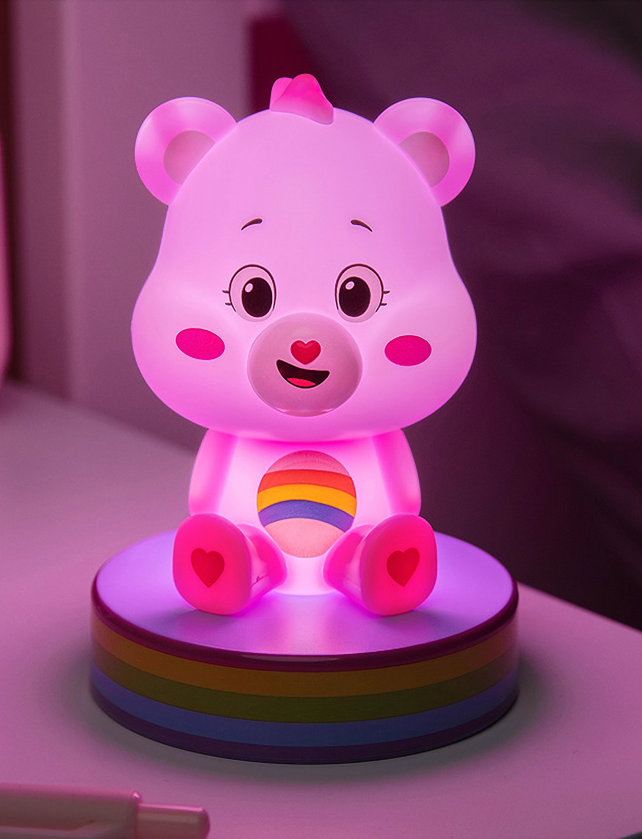 Paladone Icon Light - Care Bears, H:11 cm, Pink, Belysning > Bordlamper, Børn