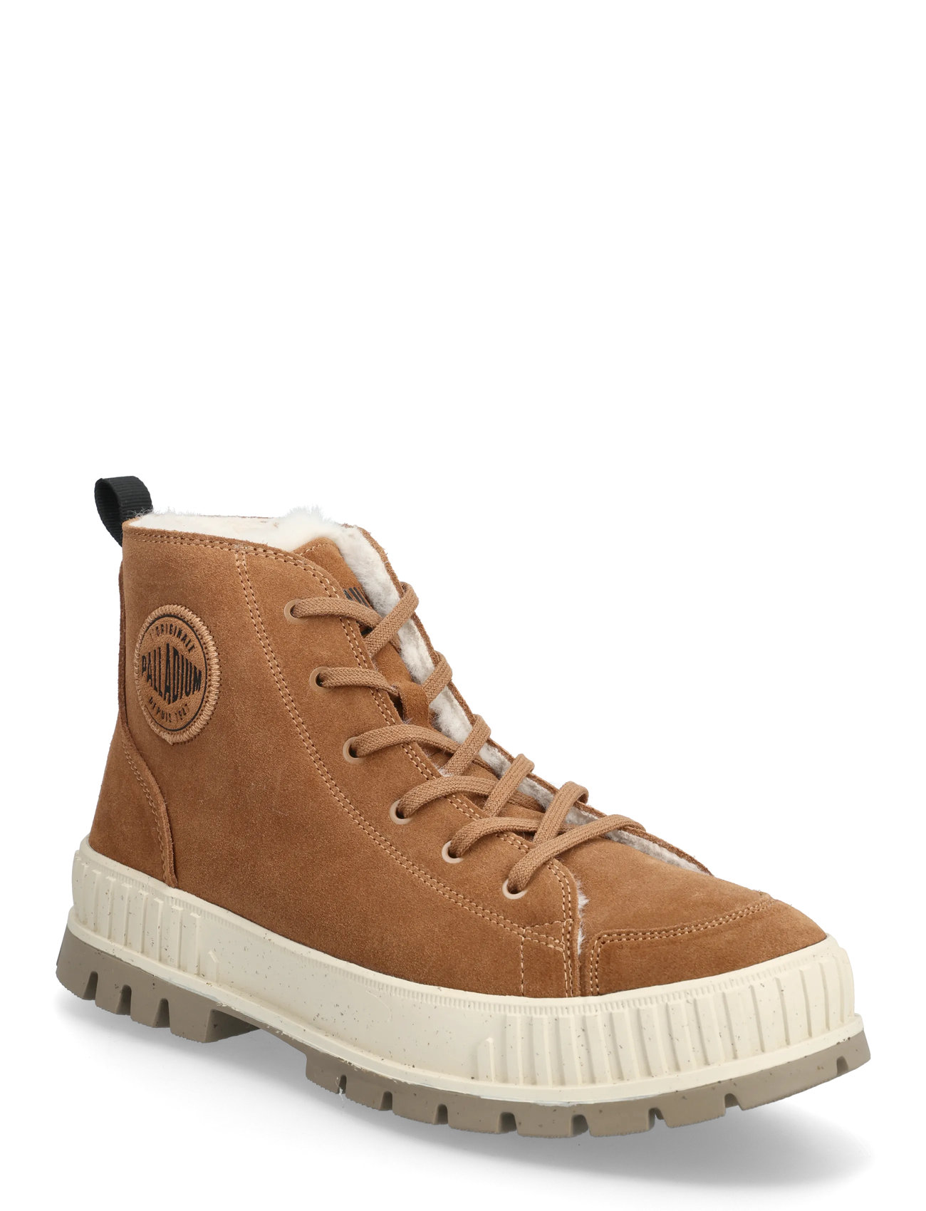 Palladium Pallashock Zip Warm, 41, Brown, Sneakers > Sneakers Med Høj Top, Dame