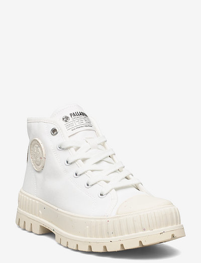 Pallashock MID ORG - chunky sneakers - star white