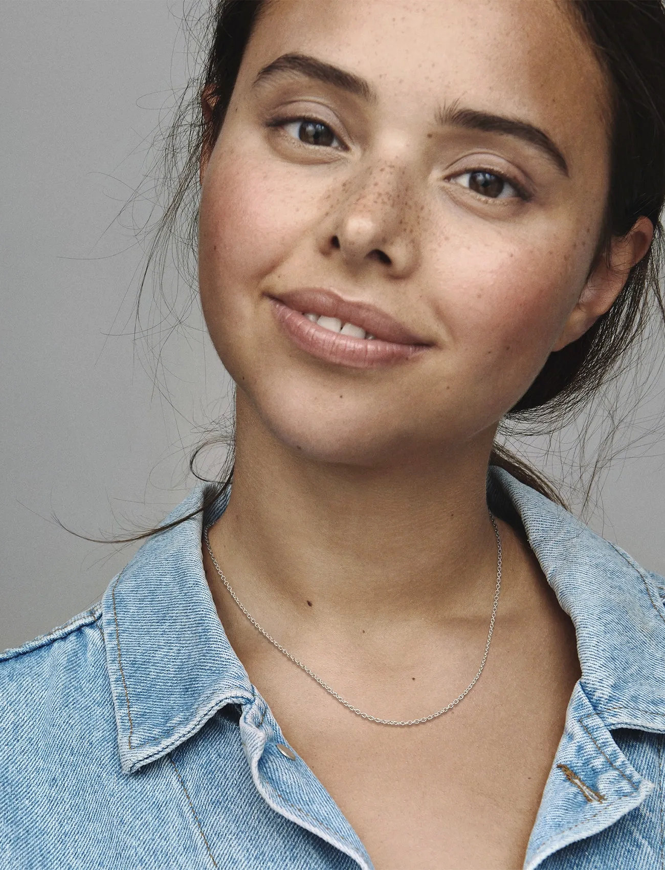 Pandora Silver Necklace, 45 cm, Silver, Halskæder > Kædehalskæder, Dame