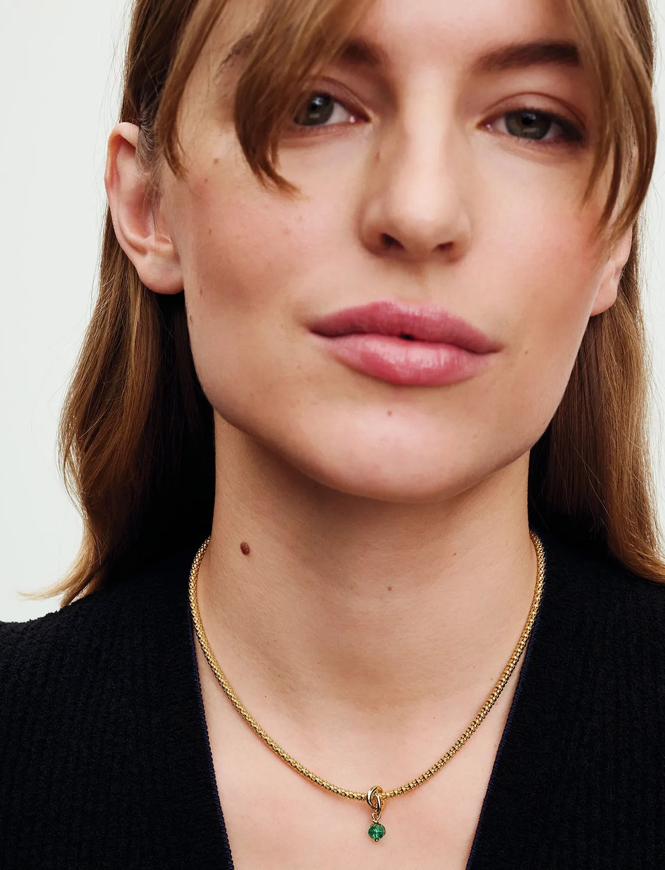 Pandora 14K Gold-Plated Dangle With Royal Green Crystal, One Size, Gold, Smykker > Vedhæng, Dame