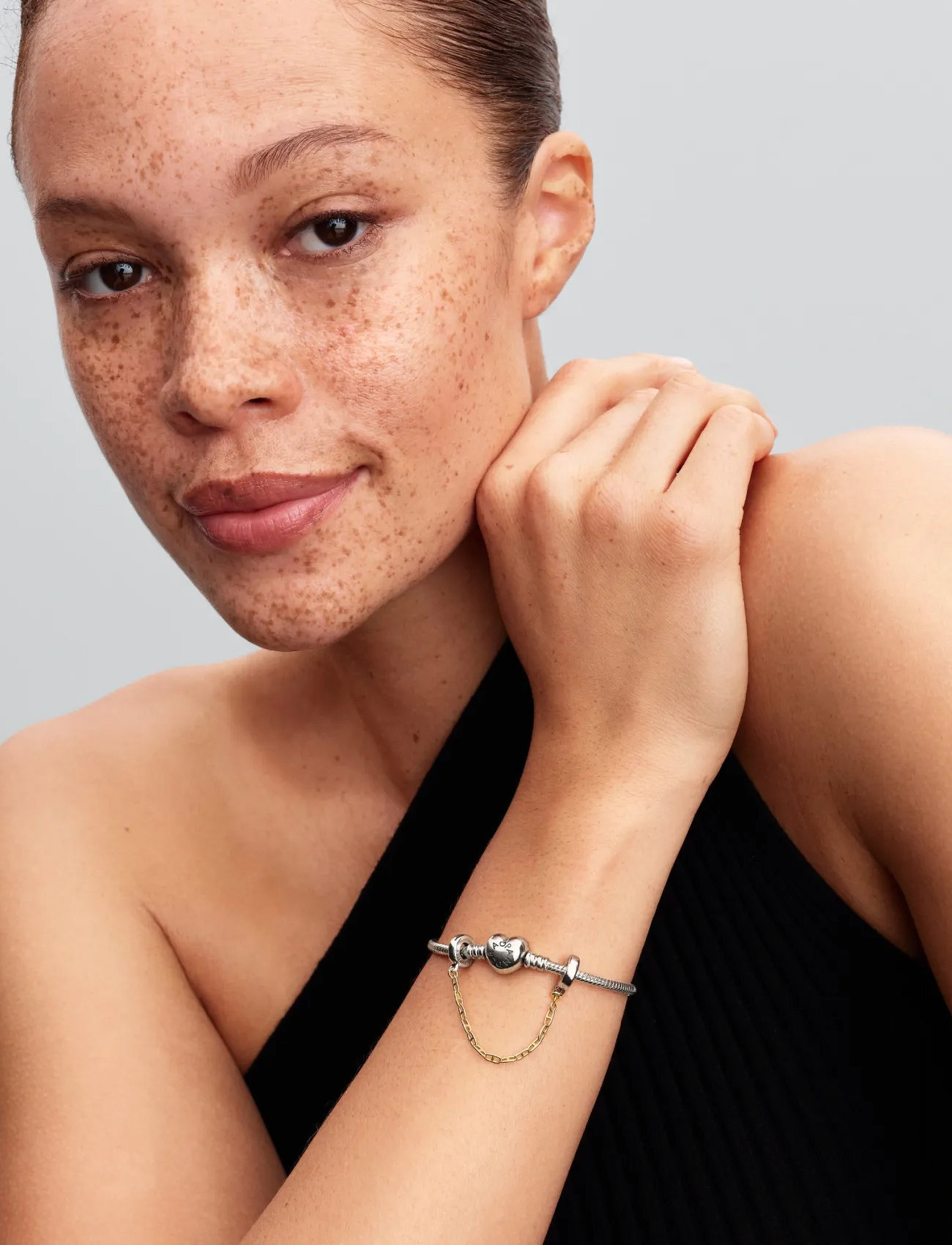 Pandora Sterling Silver And 14K Gold-Plated Safety Chain, One Size, Gold, Smykker > Vedhæng, Dame