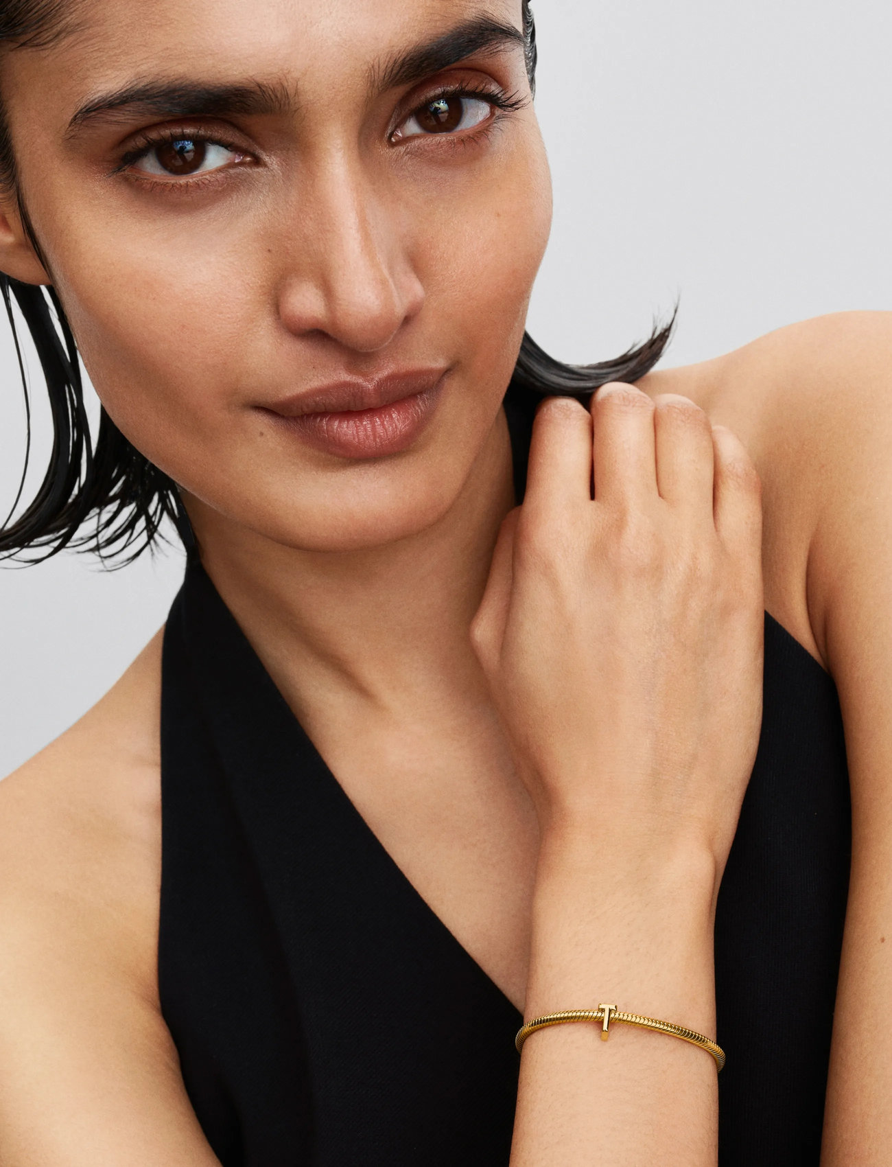 Pandora Letter T 14K Gold-Plated Charm, One Size, Gold, Smykker > Vedhæng, Dame