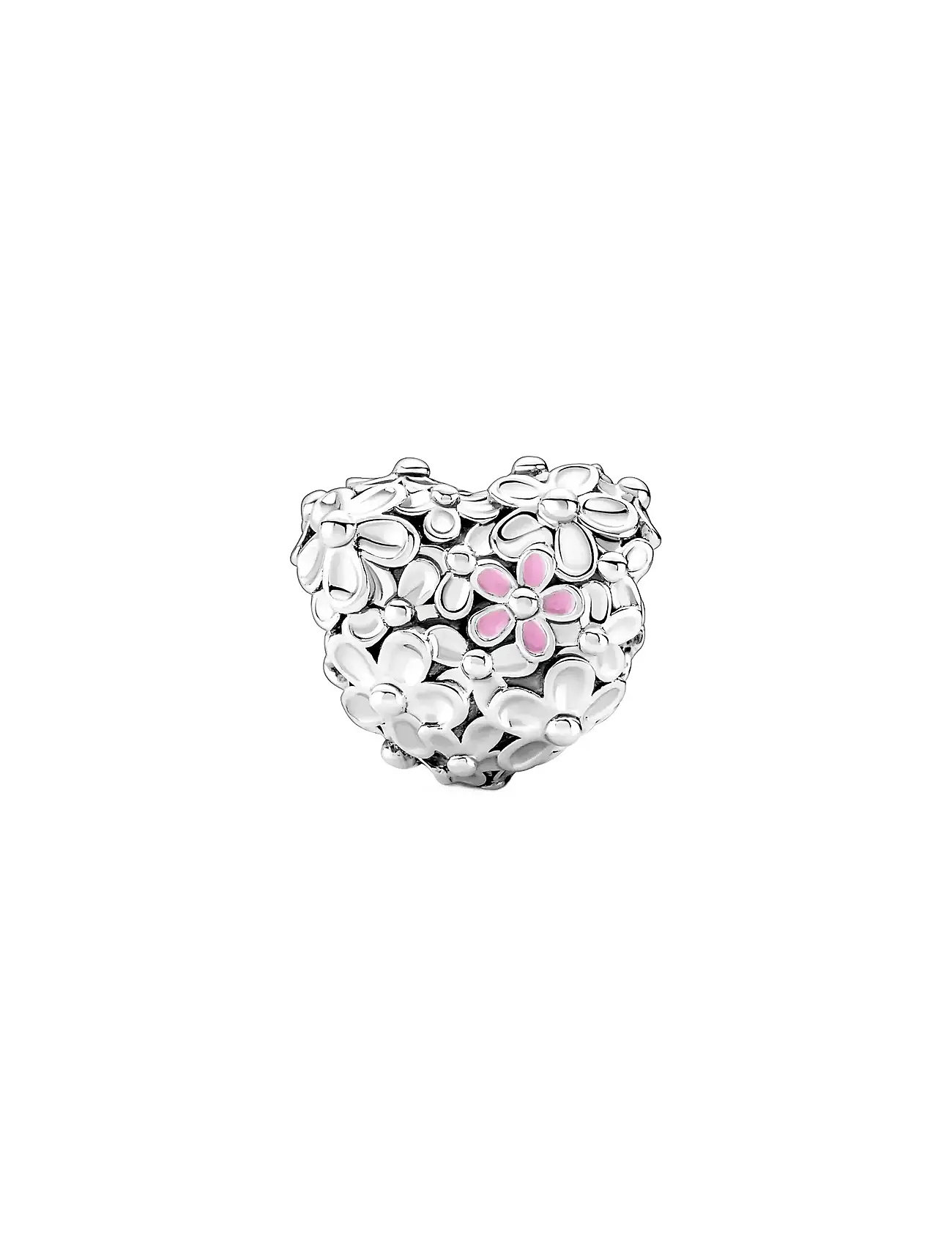 Pandora Heart Sterling Silver Charm With Pink And Violet Enamel, One Size, Silver, Smykker > Vedhæng, Dame