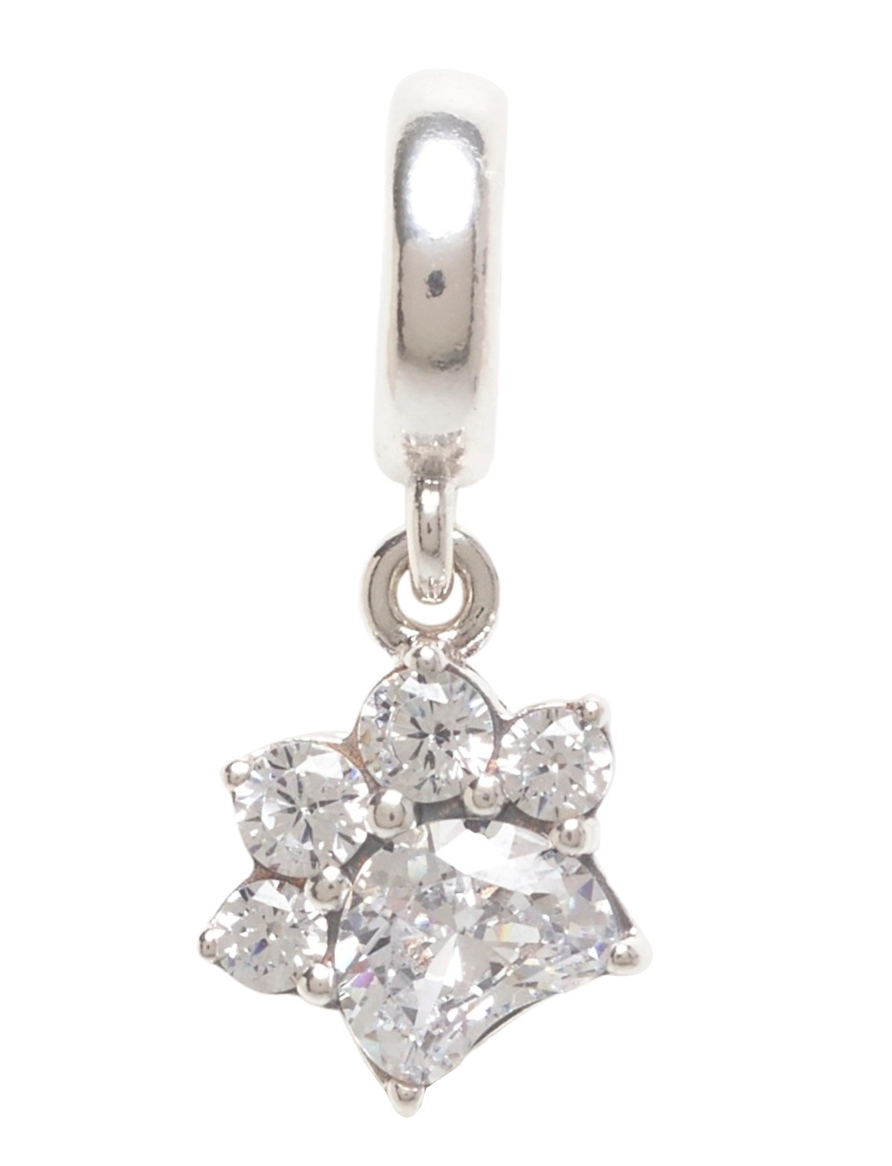 Pandora Paw Sterling Silver Dangle With Clear Cubic Zirconia, One Size, Silver, Smykker > Vedhæng, Dame