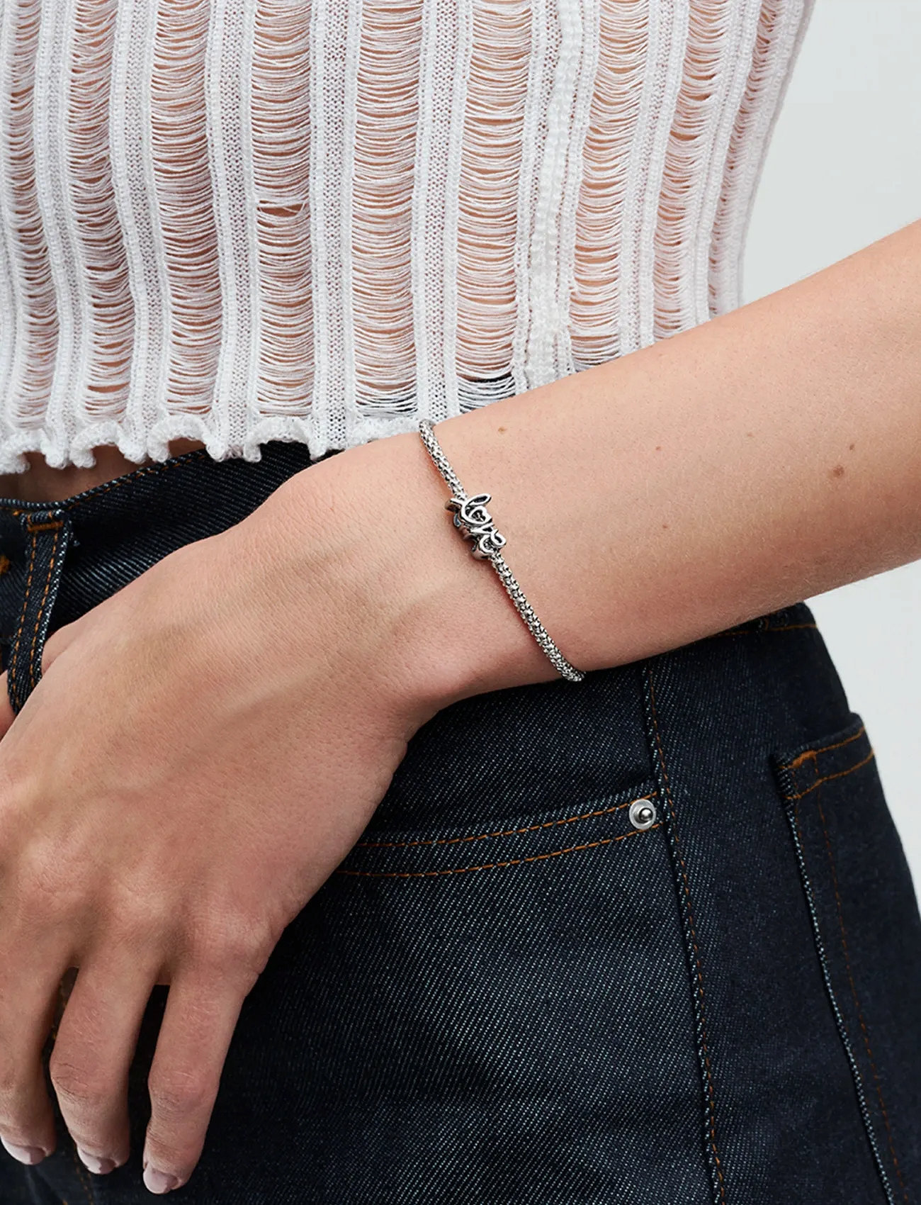 Pandora Love Sterling Silver Charm, One Size, Silver, Smykker > Vedhæng, Dame