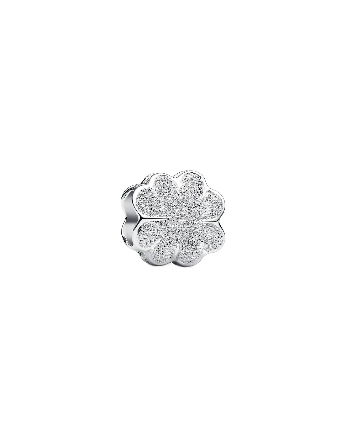 Pandora Textured Clover Mini Charm, One Size, Silver, Smykker > Vedhæng, Dame