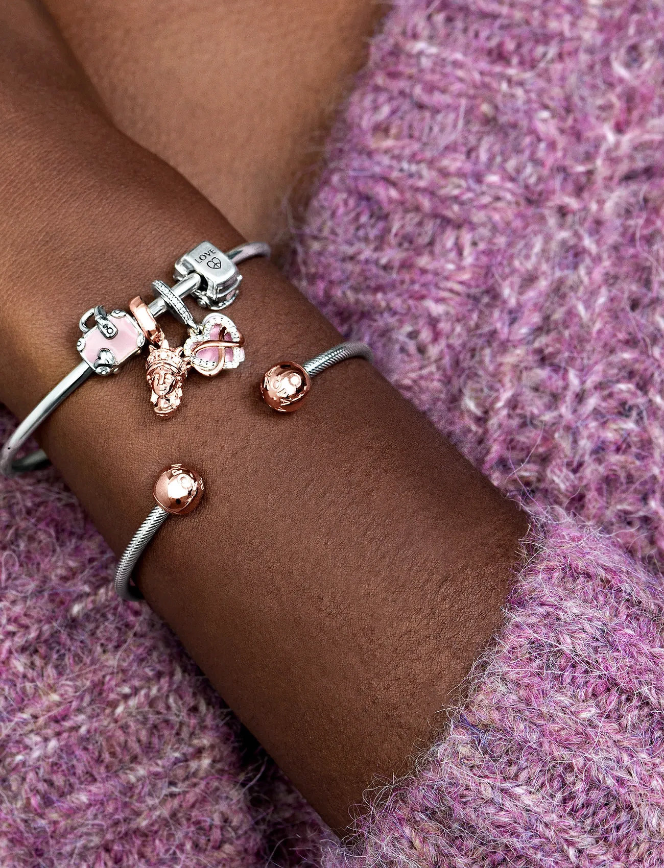 Pandora Suitcase Silver Charm With Pink Enamel, One Size, Pink, Smykker > Vedhæng, Dame