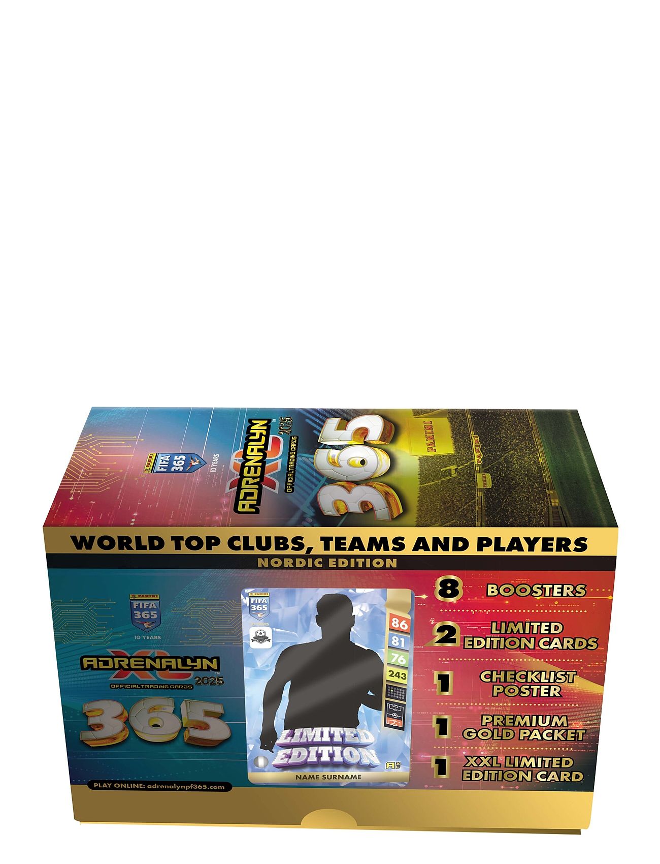 Panini Fifa 365 Adrenalynxl 2025 Gift Box Blå