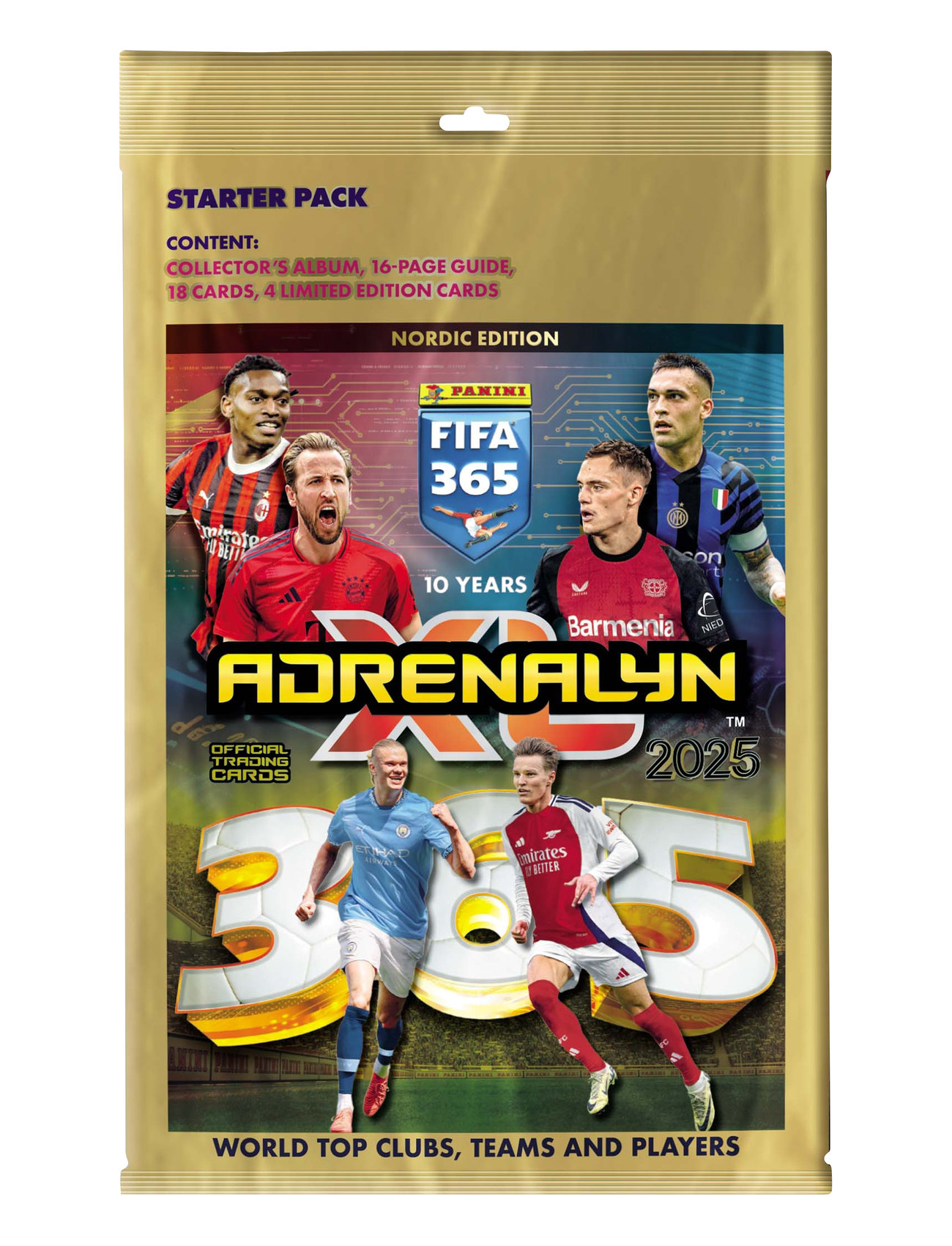 Panini Fifa 365 Adrenalynxl 2025 Starter Pack Svart