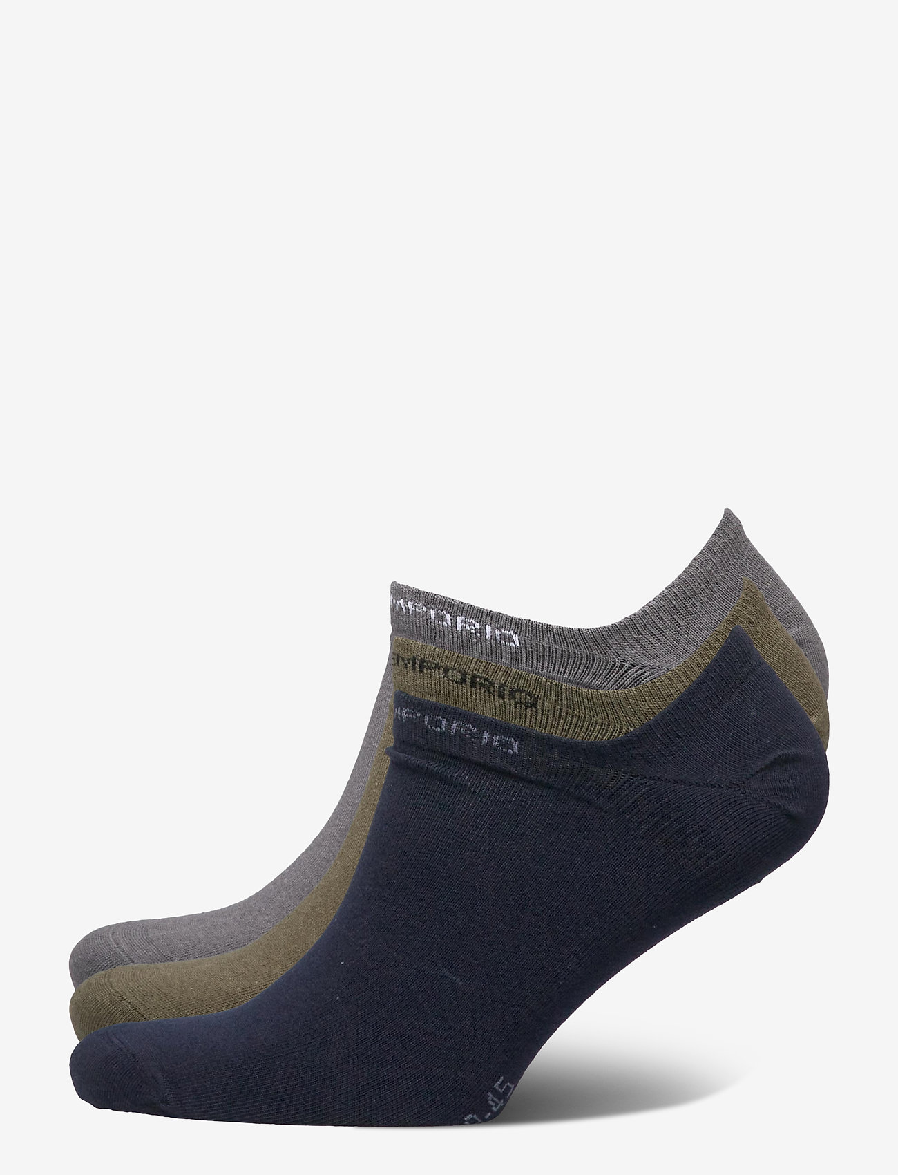 Panos Emporio - PE 3PK WILLEM COOLMAX SPORTY SNEAKER - ankle socks - olive/navy/grey - 0