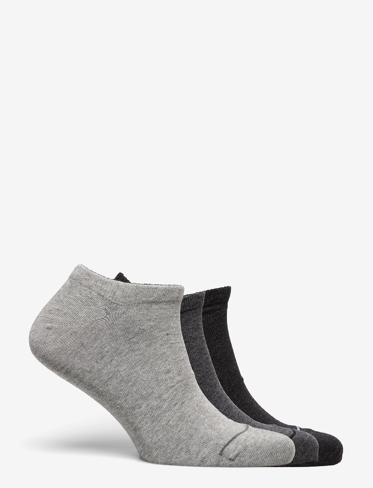 Panos Emporio - PE 3PK ERLING COTTON CASUAL SNEAKER - multipack socks - grey htr/charcoal htr/graphite htr - 1