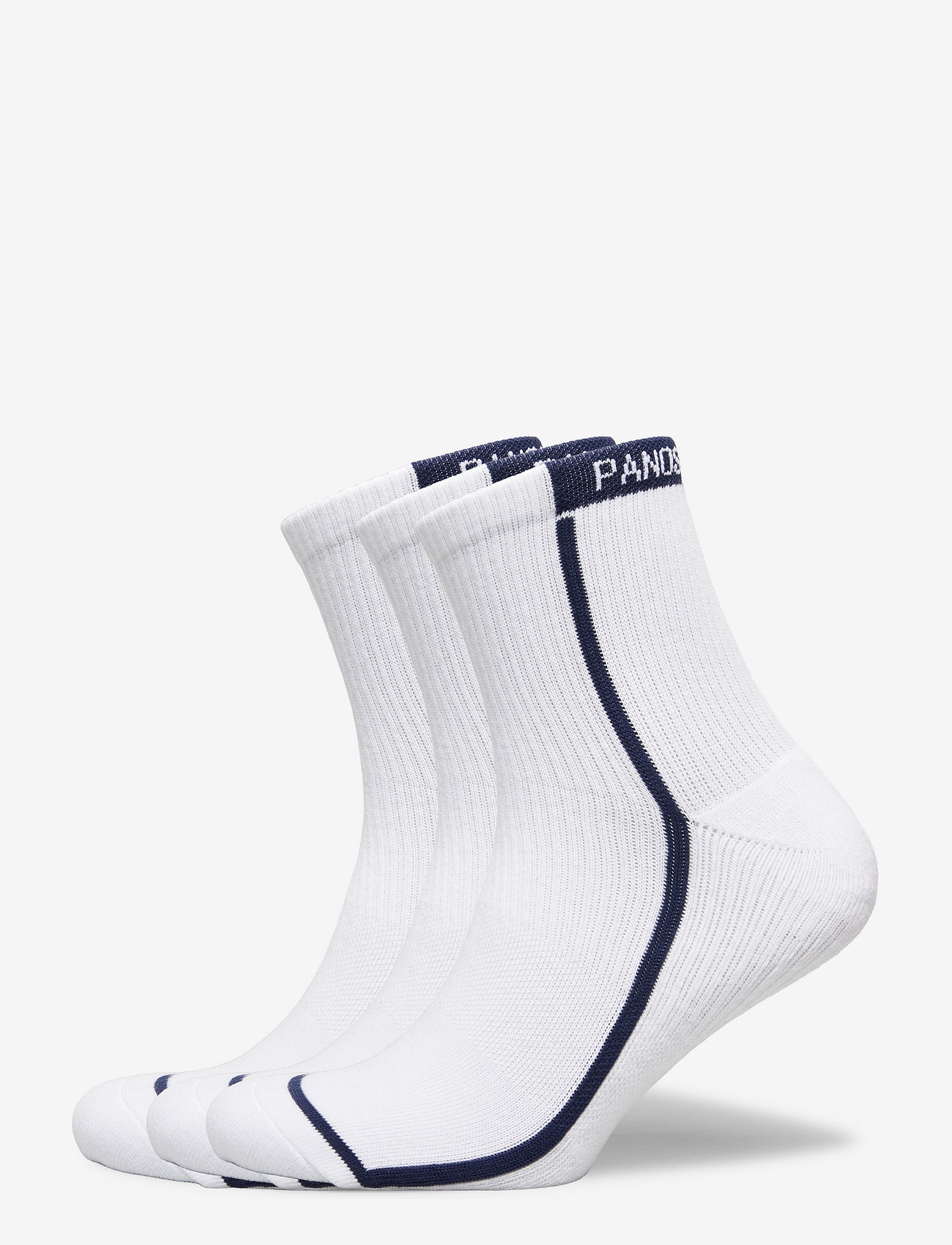 Panos Emporio - PE 3PK RACER STRIPE QUARTER - multipack socks - white - 0