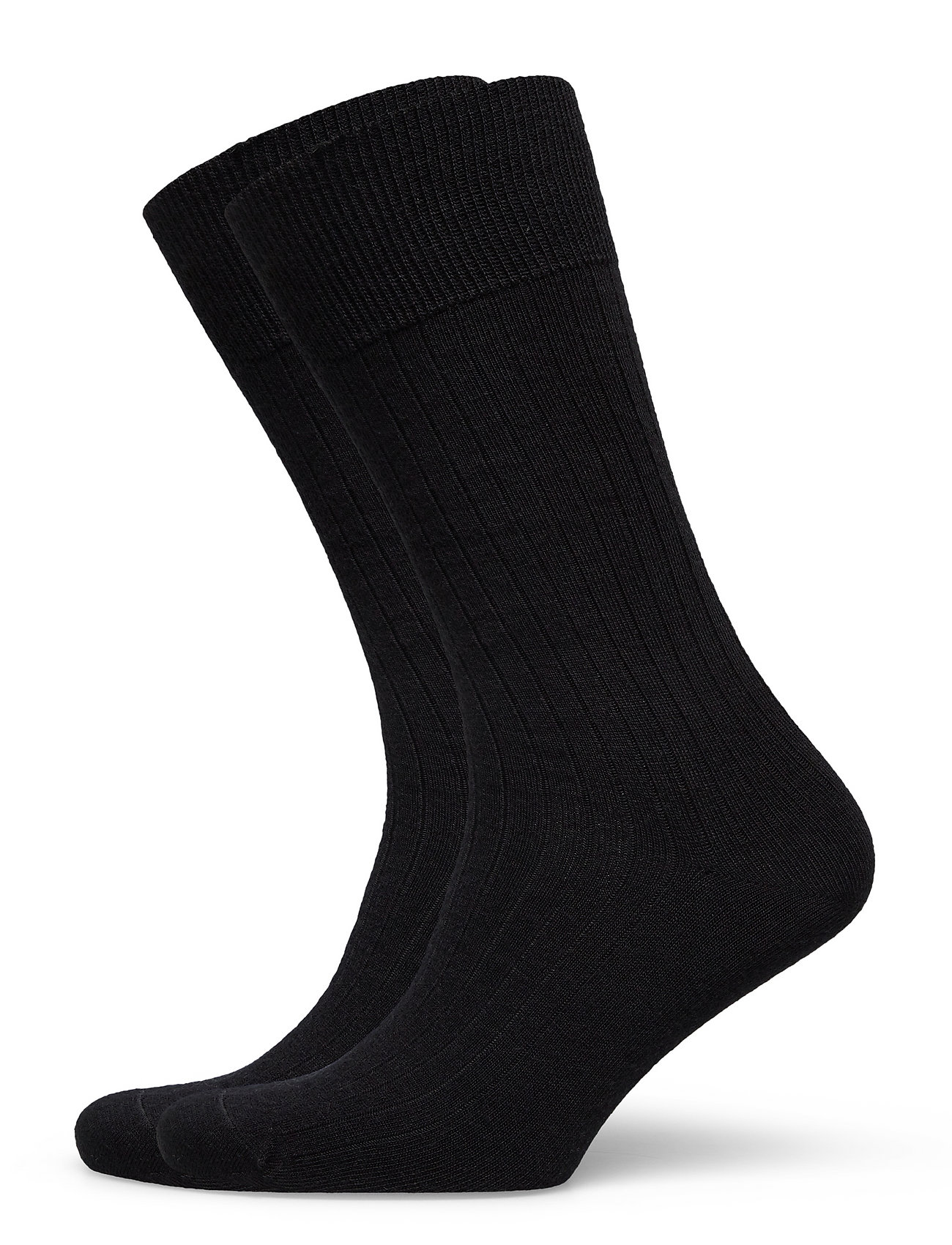 Pe 2Pk Calle Premium Mercerized Wool Rib Black Panos Emporio 51657