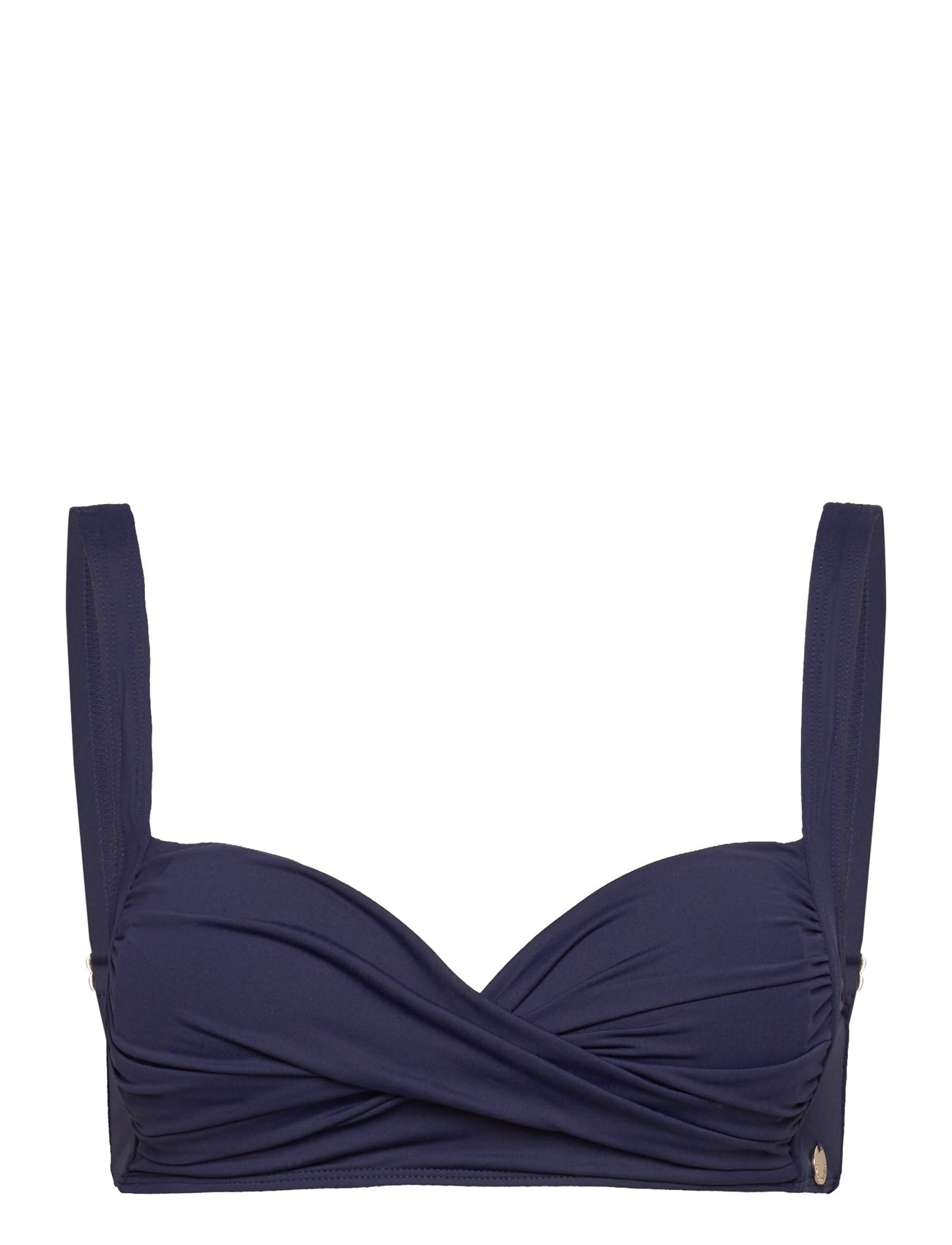 Medea Solid Top Swimwear Bikinis Bikini Tops Push-up Bikinitops Navy Panos Emporio