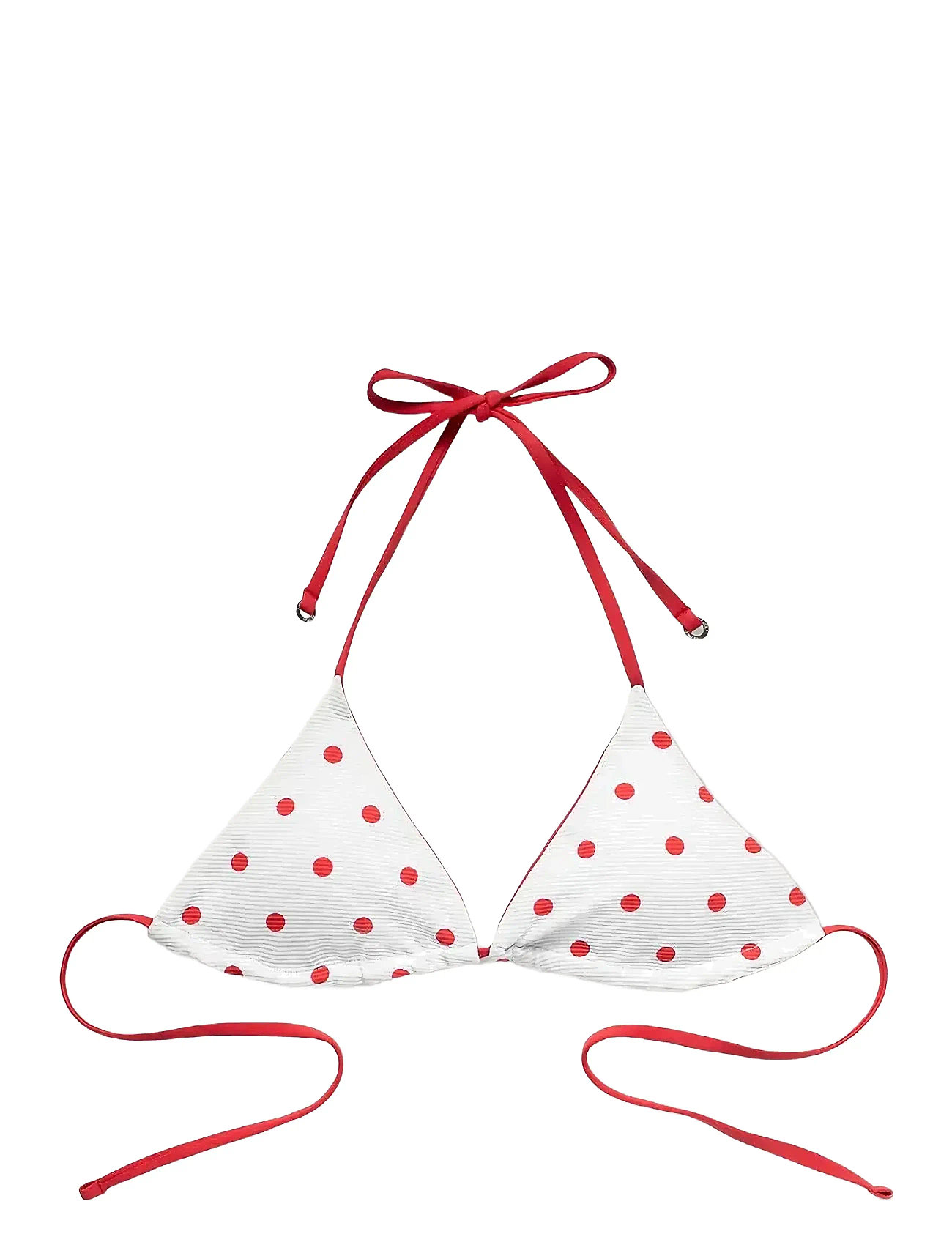 Galathea Polka Dot Reversible Top Swimwear Bikinis Bikini Tops Triangle Bikinitops White Panos Emporio