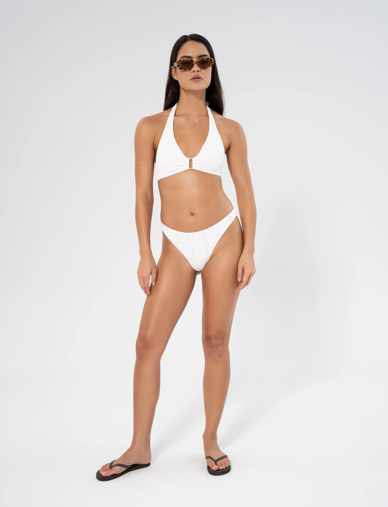 Panos Emporio Daisy Nefeli Bottom, 36, White, Bikiniunderdele > Bikinitrusser, Dame