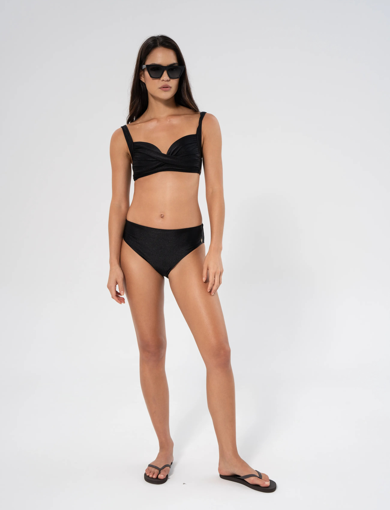 Panos Emporio Radient Dione Bottom, 44, Black, Bikiniunderdele > Bikinitrusser, Dame