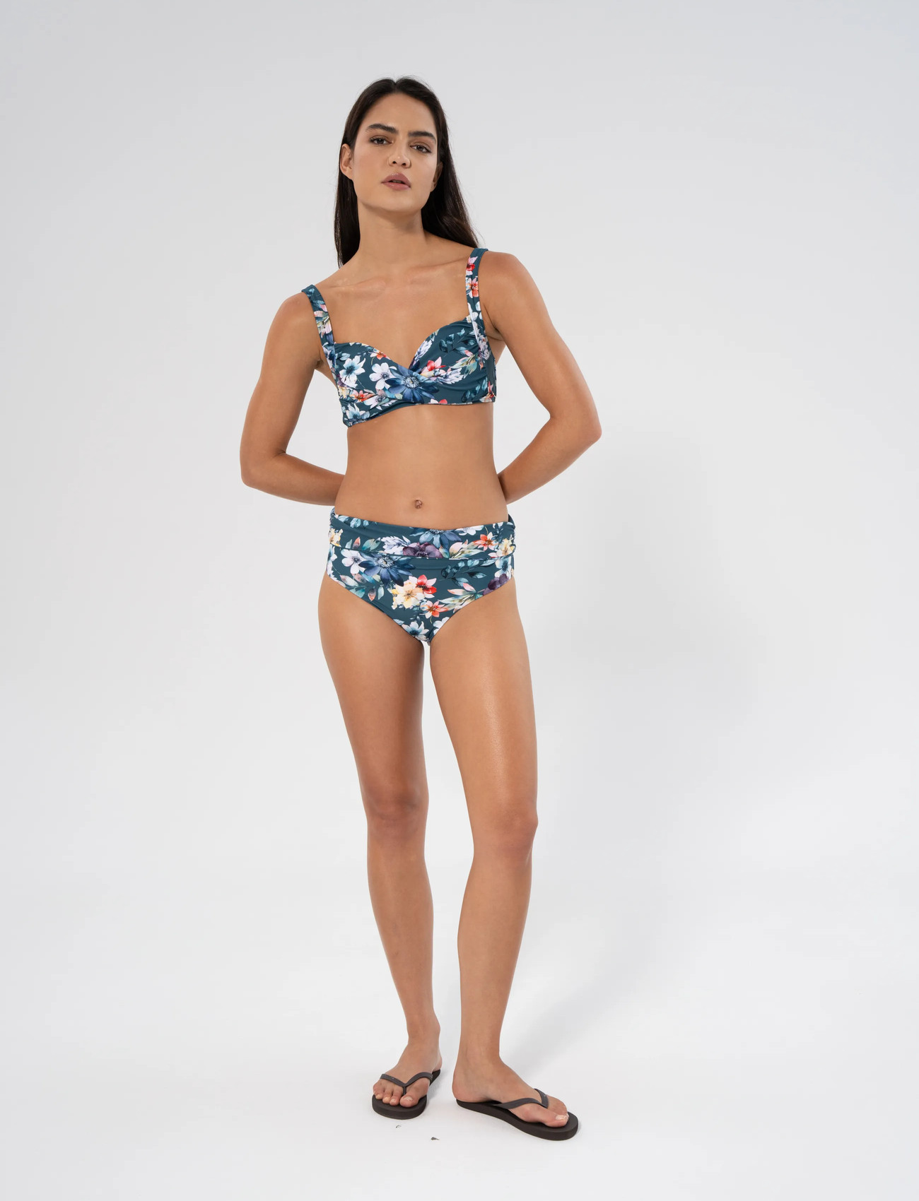 Panos Emporio Fleur Chara Bottom, 42, Multi/patterned, Bikinitrusser > Bikinier Med Høj Talje, Dame