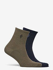 Panos Emporio - PE 2PK MICHAEL COTTON QUARTER - multipack socks - olive/navy/grey - 3
