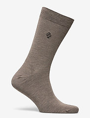 Panos Emporio - PE 3PK DANIEL BAMBOO CREW - regular socks - taupe htr/wheat htr/brown htr - 3
