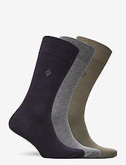Panos Emporio - PE 3PK DANIEL BAMBOO CREW - regular socks - olive/mid grey/navy - 1