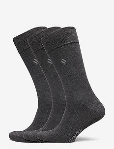 PE 3PK DANIEL BAMBOO CREW - regular socks - antracite