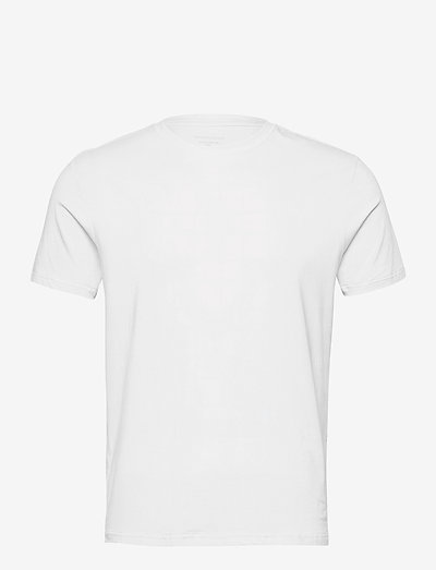 PANOS EMPORIO BAMBOO/COTTON TEE CREW - basic t-shirts - white