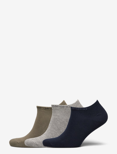 PE 3PK HEIDI COTTON SNEAKER - ankle socks - olive/navy/grey