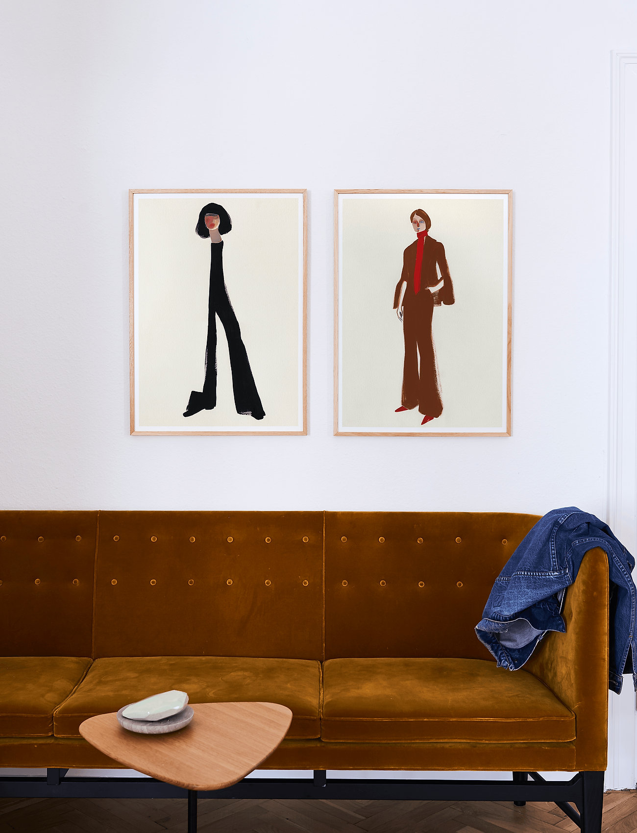 Paper Collective Black Pants - 30X40, 30X40 cm, Multi/patterned, Plakater > Illustrationer, Unisex