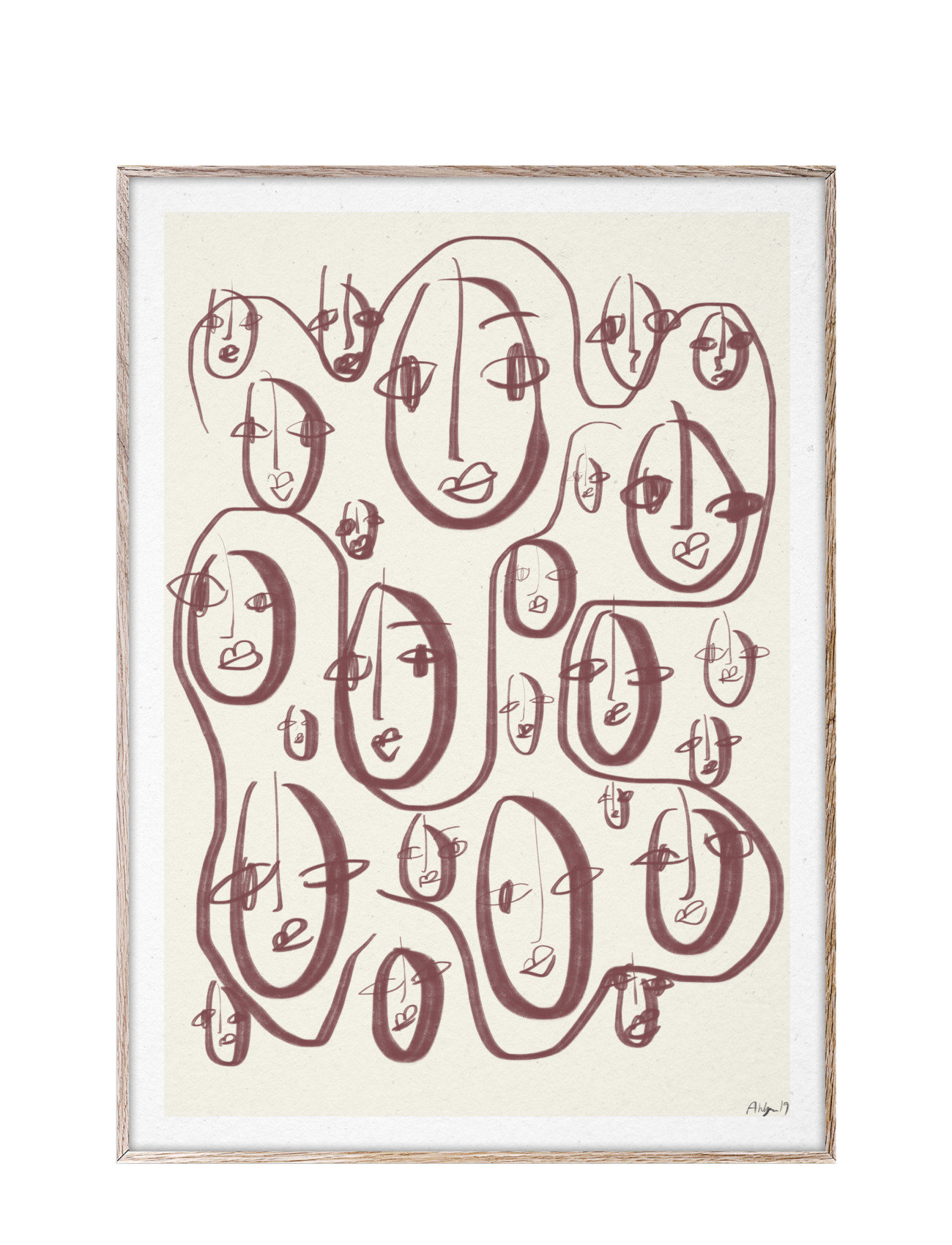 Random Faces - 50X70 Patterned Paper Collective