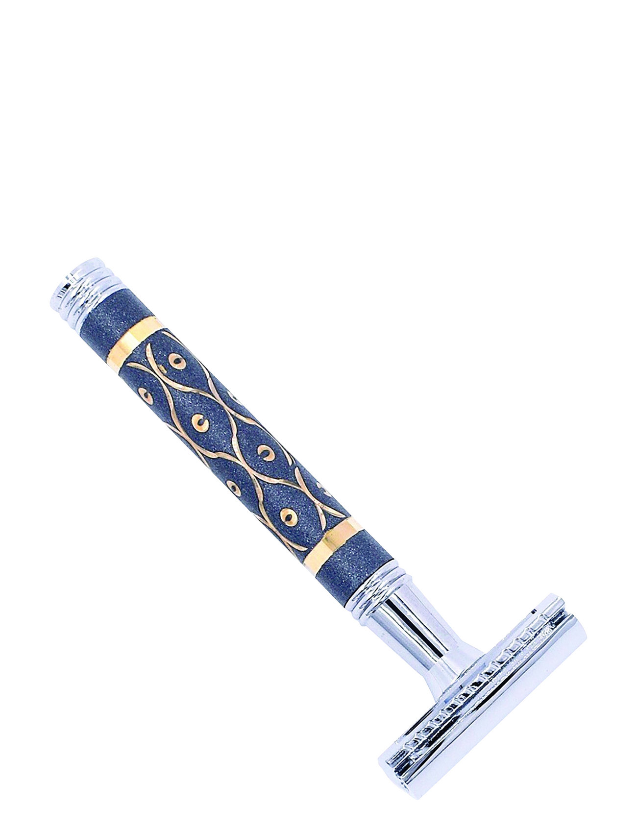Parker Parker 65R - Heavyweight Gray & Gold Sandstone Textured Hand, One Size, Multi/patterned, Barberingsprodukter > Barberknive, Herre