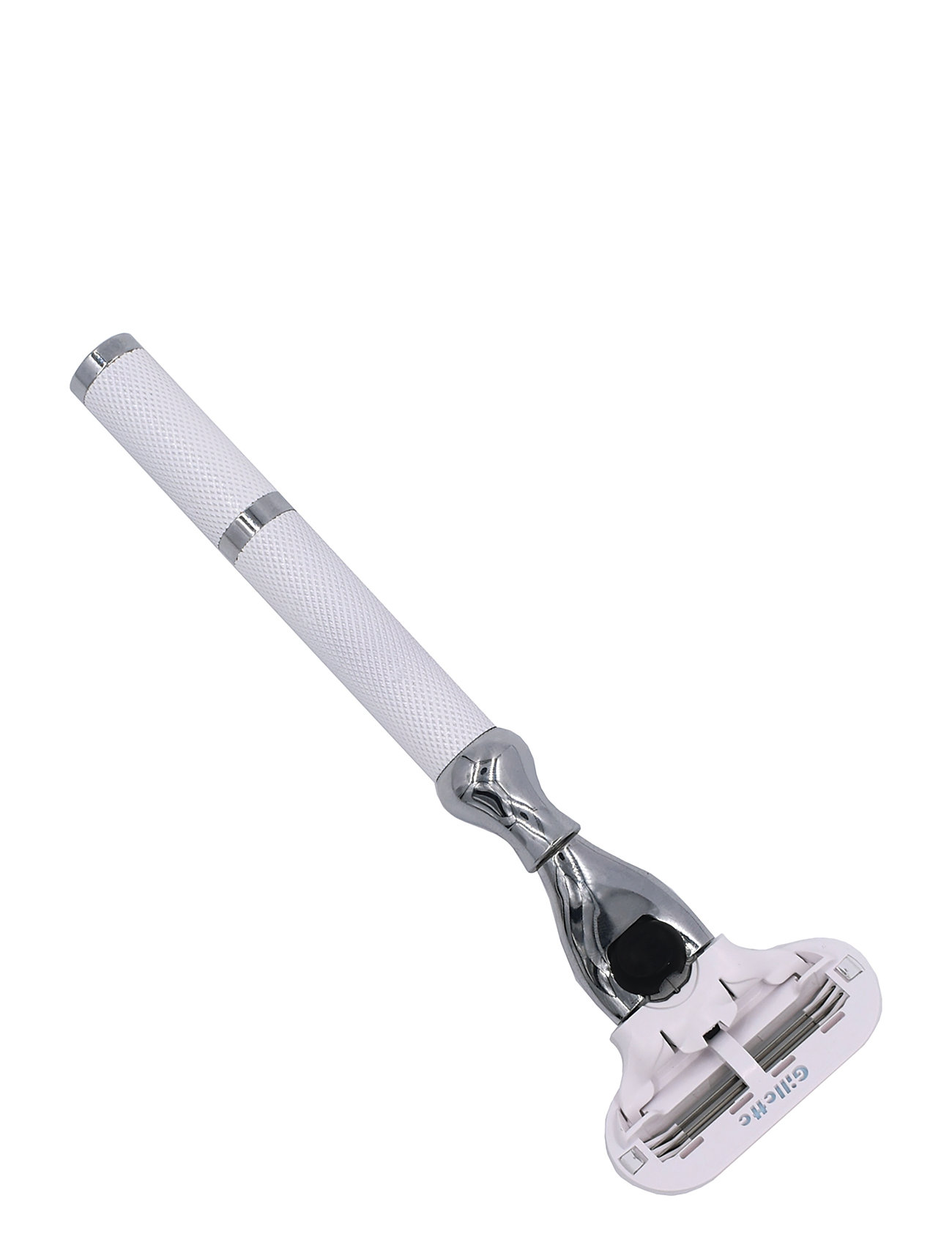 Parker 77L - Women's White & Chrome Handle Venus Compatible Razor Vit