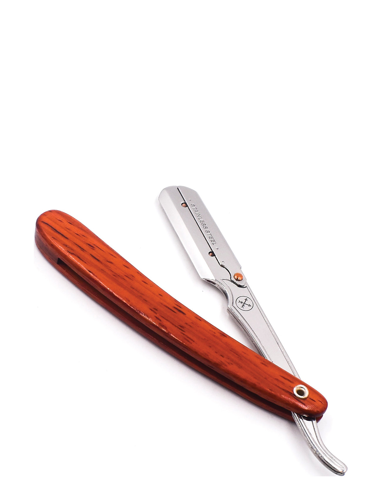 Parker Srrw - Rosewood Handle Clip Type Barber/Straight Razor Silver