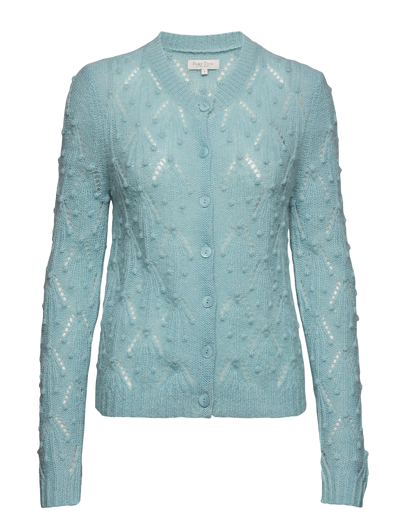 Osha Ca Gebreide Trui Cardigan Blauw Part Two part two kopen in de aanbieding
