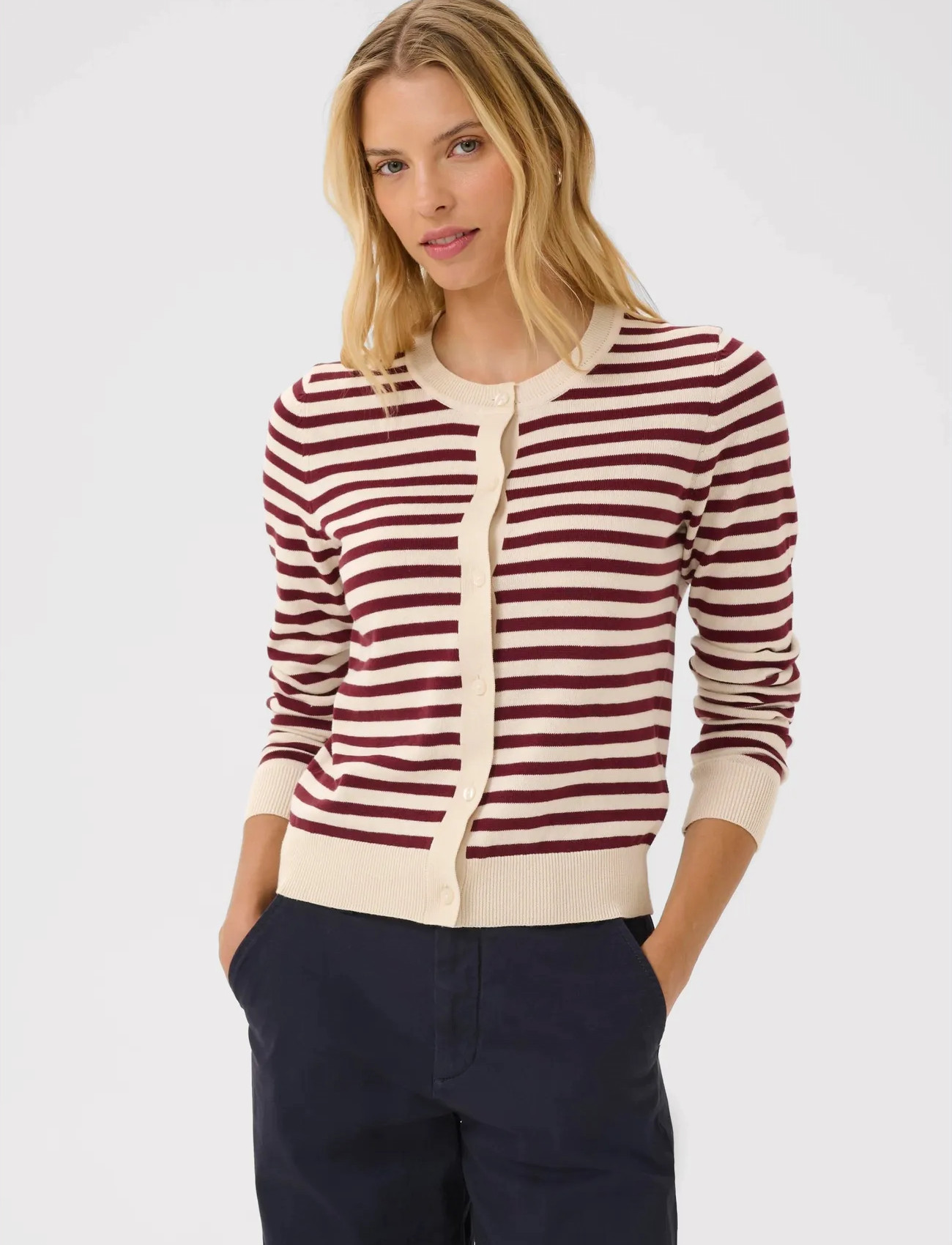 Part Two Tanishapw Ca, L, Cream, Strik > Cardigans, Dame