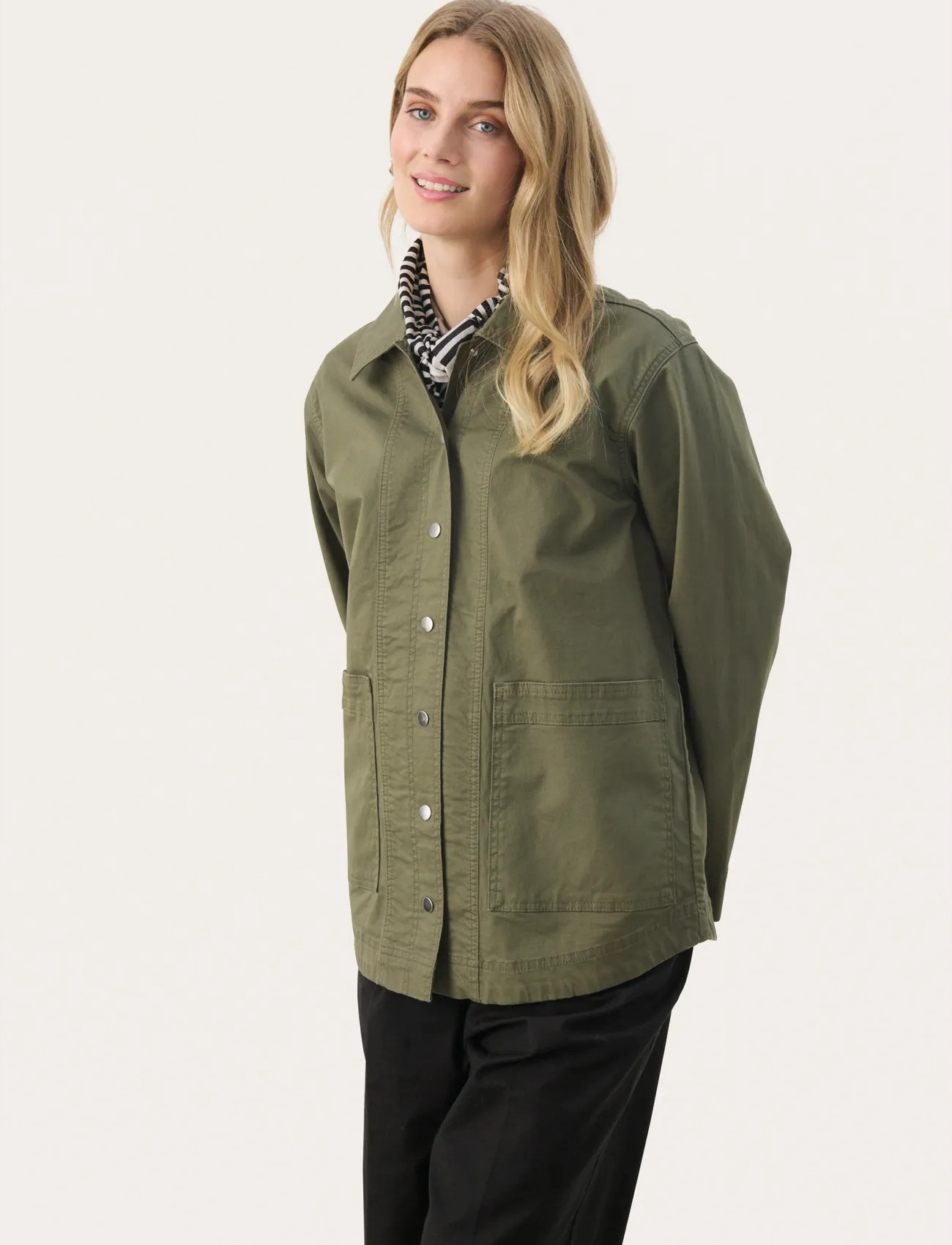 Part Two Nadinpw Otw, 42, Khaki green, Jakker > Denim, Dame