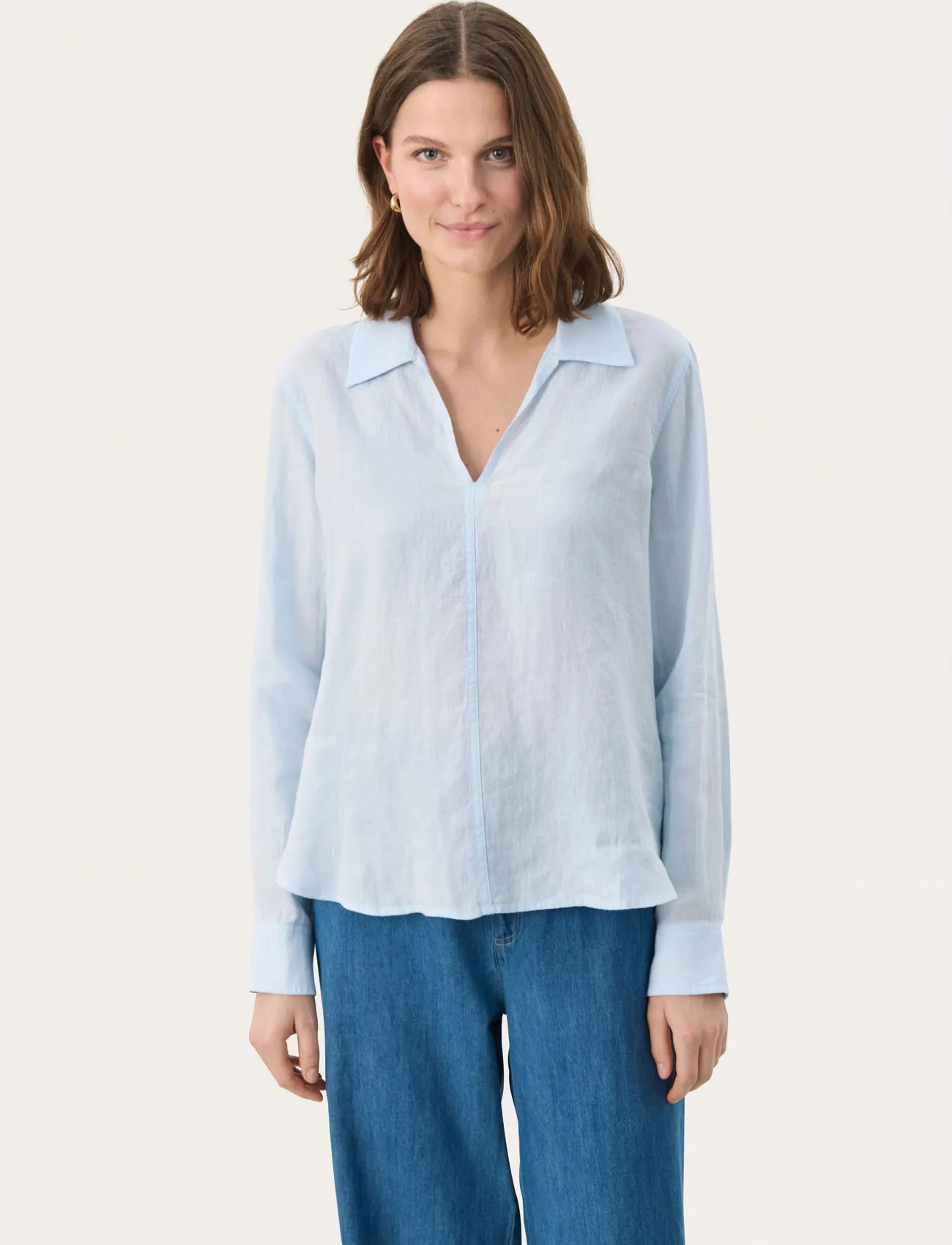 Part Two Nataleepw Sh, 40, Blue, Bluser > Langærmede, Dame
