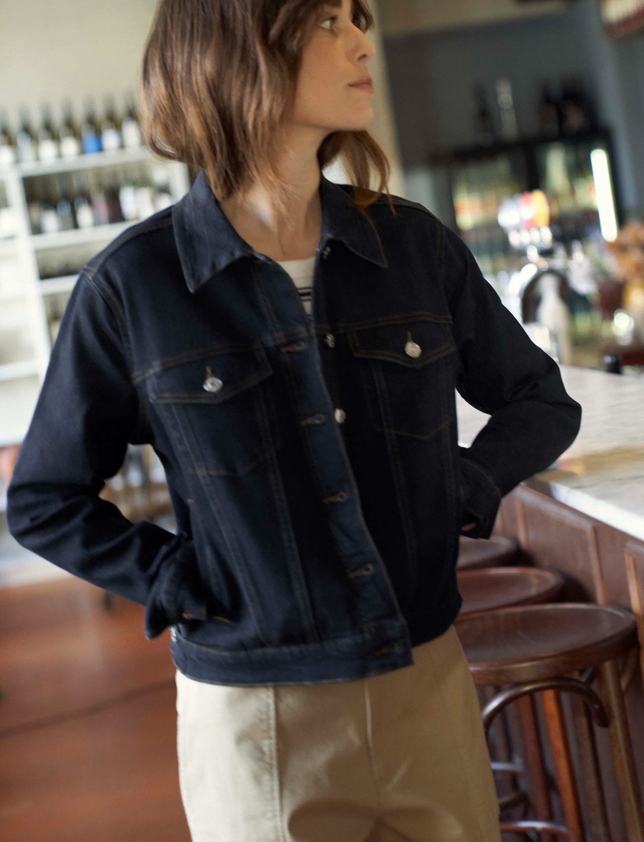 Part Two Nicholiapw Ja, 36, Navy, Jakker > Denim, Dame