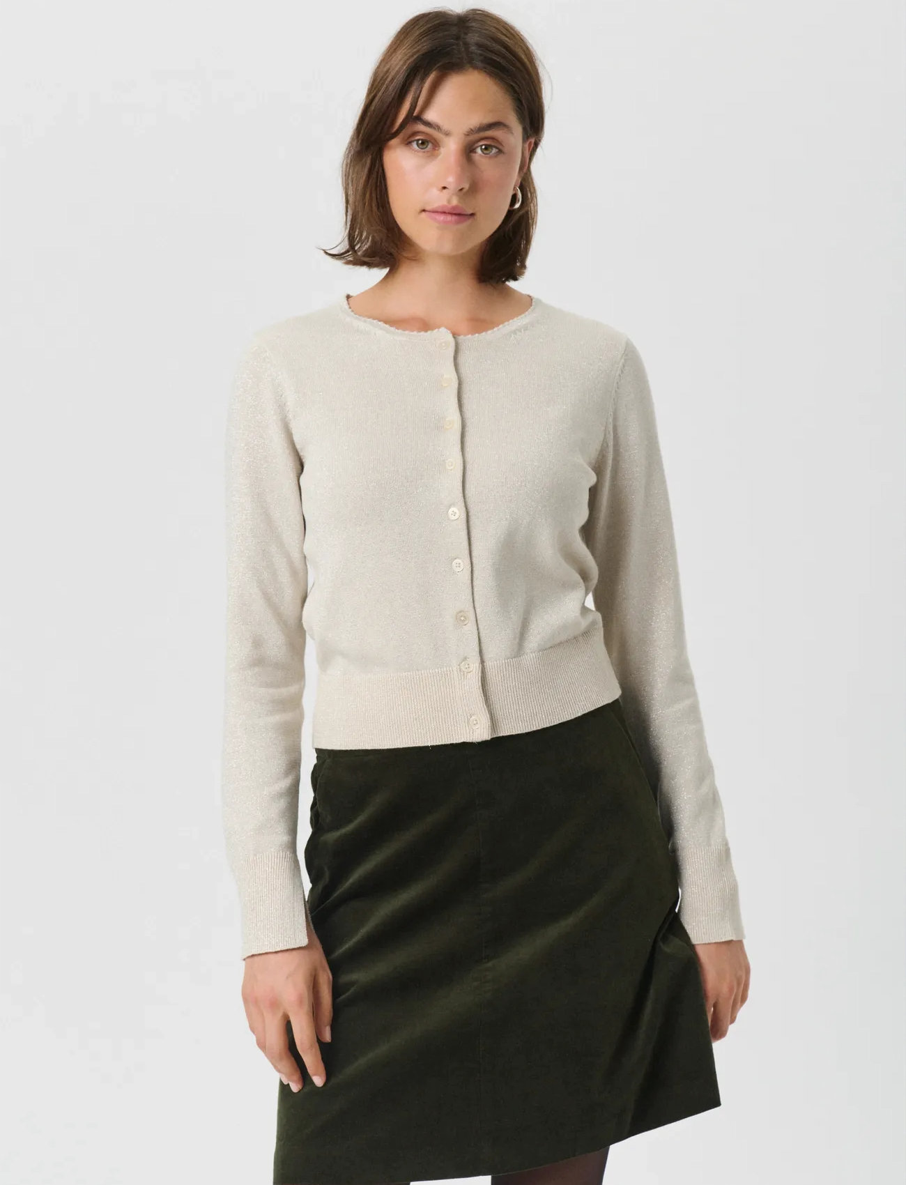 Part Two Veintapw Ca, XL, Grey, Strik > Cardigans, Dame