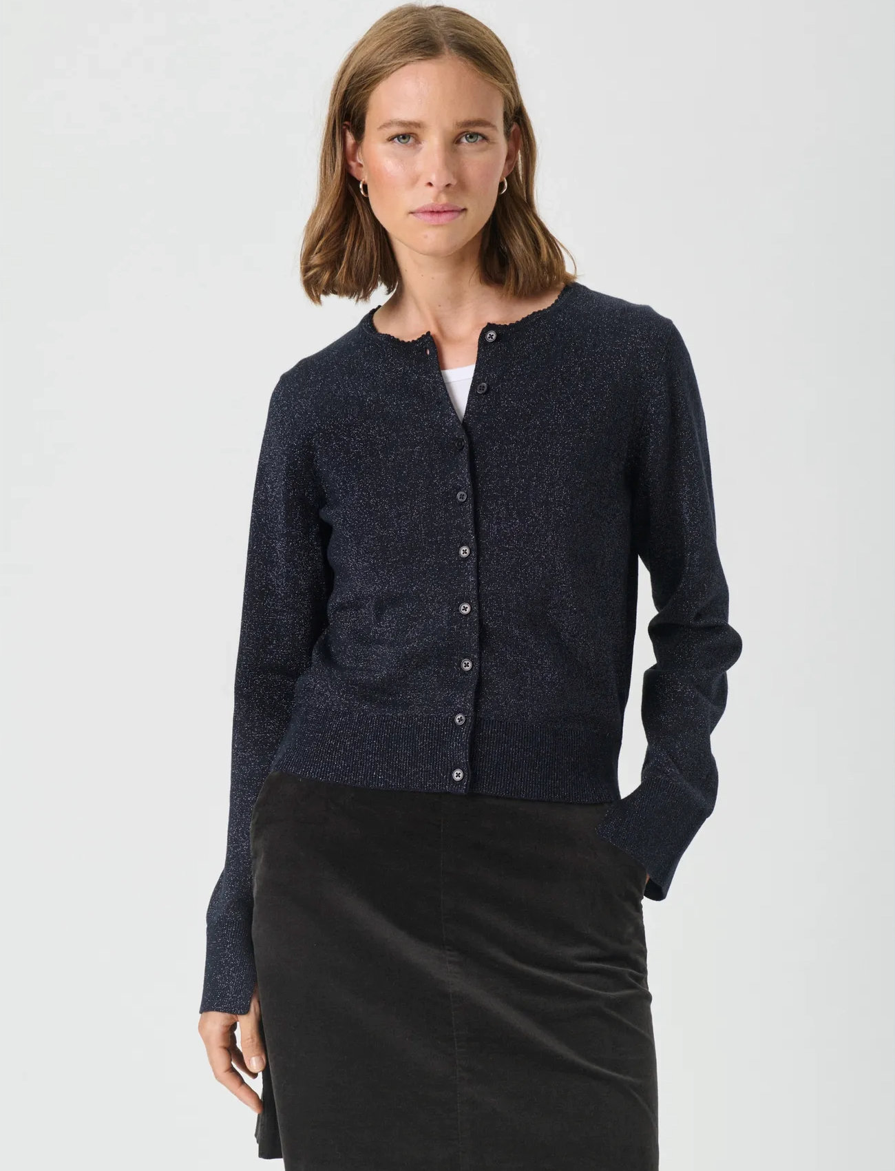 Part Two Veintapw Ca, L, Navy, Strik > Cardigans, Dame