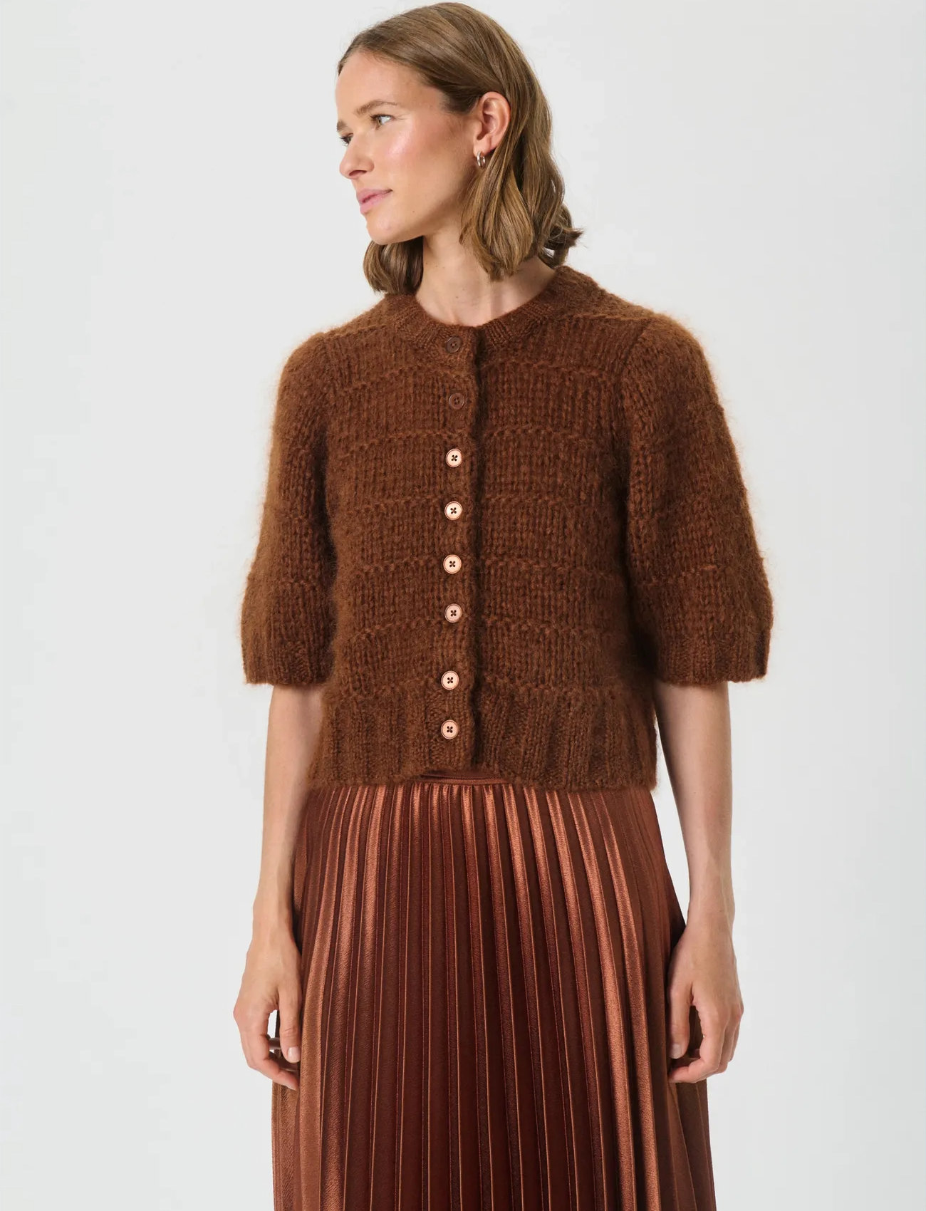 Part Two Vernonapw Ca, M, Brown, Strik > Cardigans, Dame