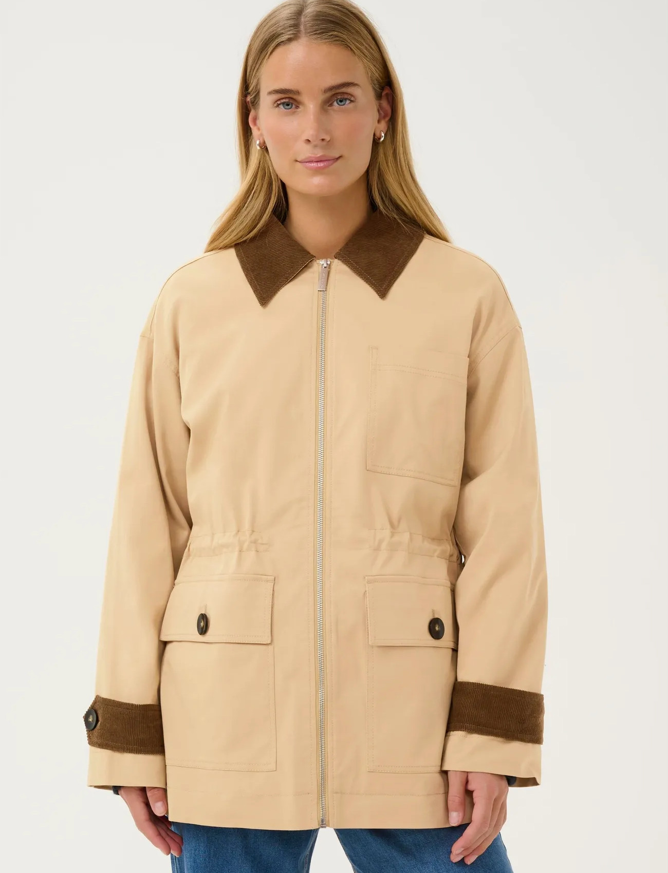 Part Two Yvonnepw Otw, 40, Beige, Jakker > Utility-Jakker, Dame