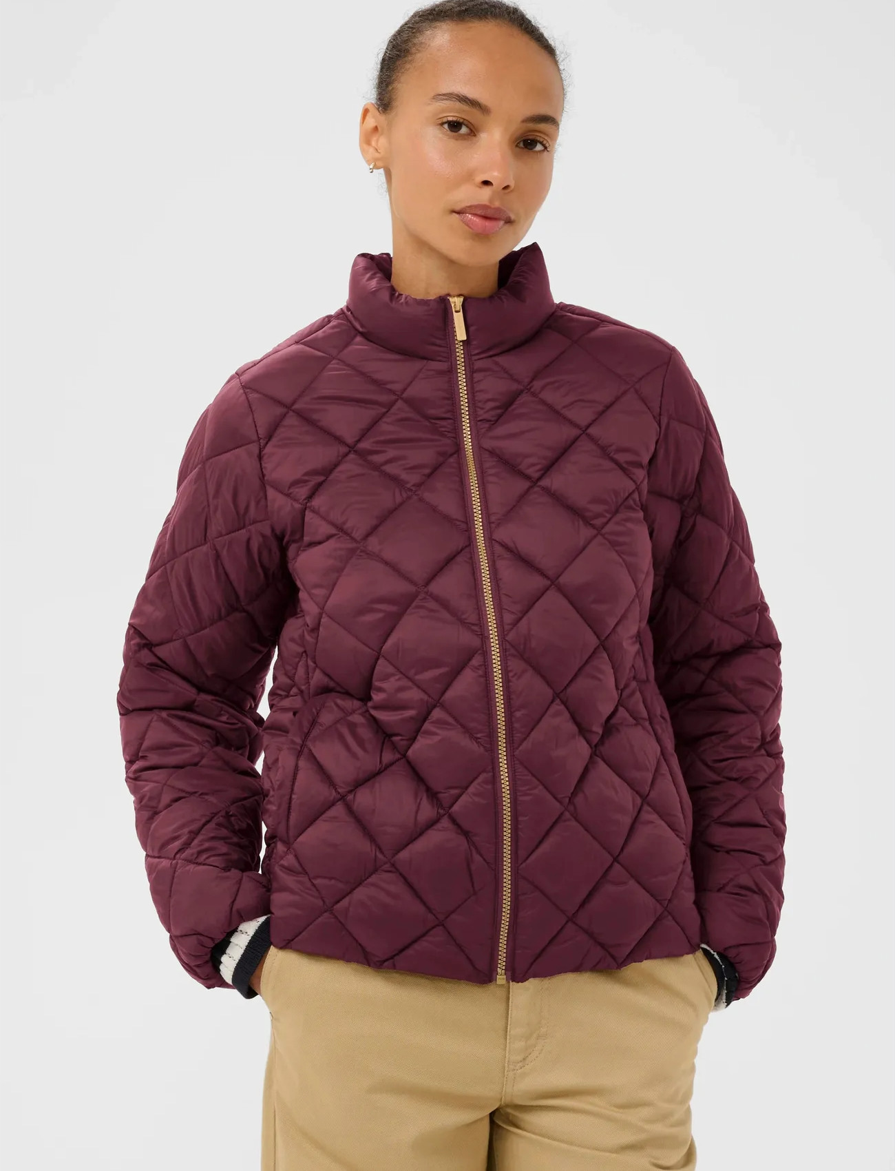 Part Two Oliapw Otw, 36, Burgundy, Jakker > Vatteret Jakke, Dame